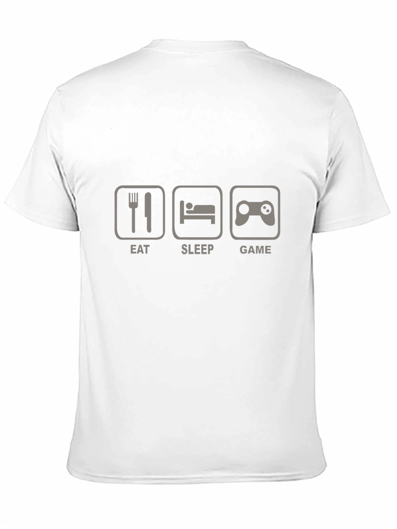 Eat Sleep Game Black Graphic T-Shirt