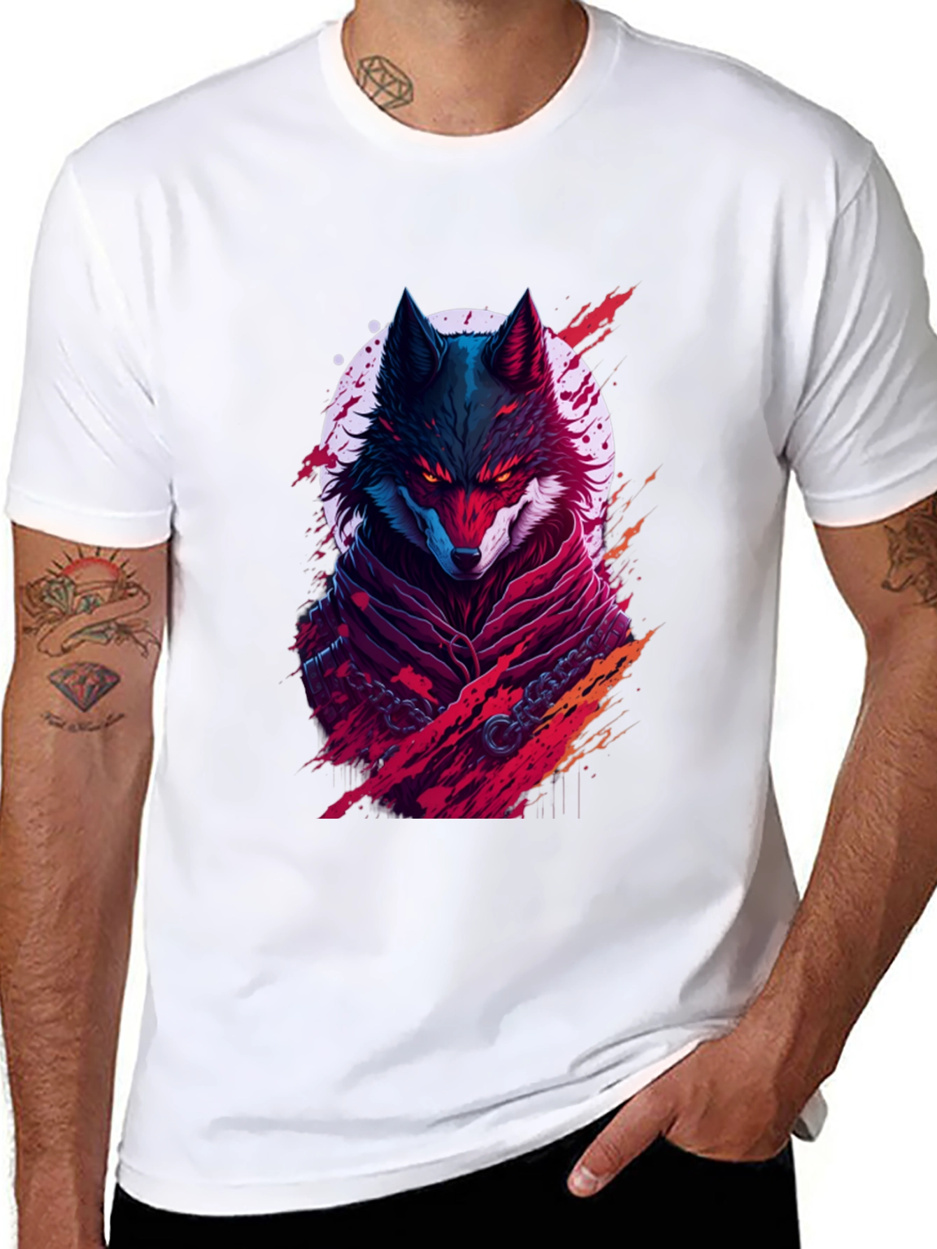 Wolf Graphic Tee - Unique Streetwear Design