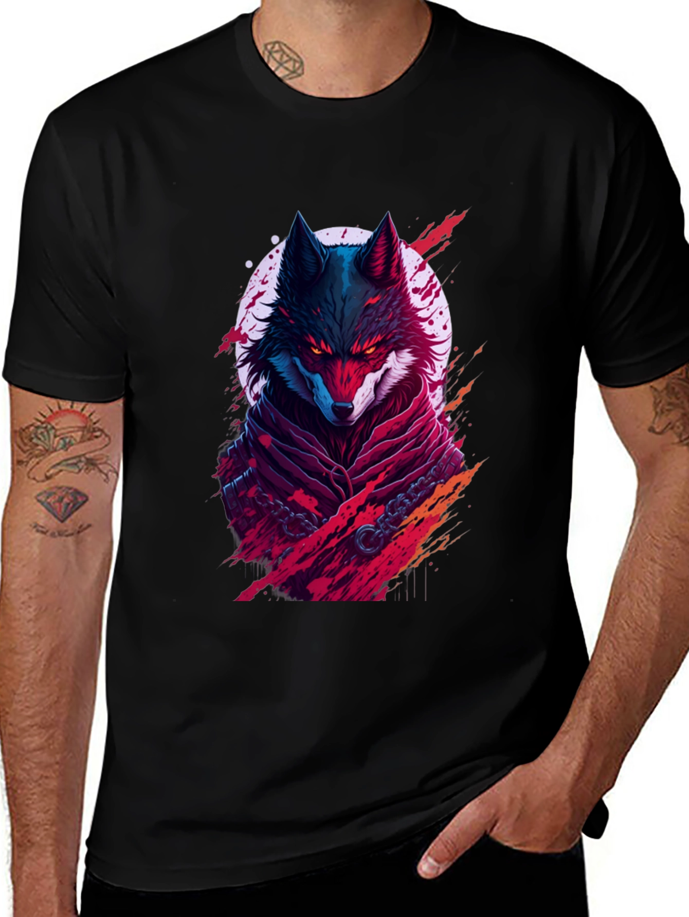 Wolf Graphic Tee - Unique Streetwear Design