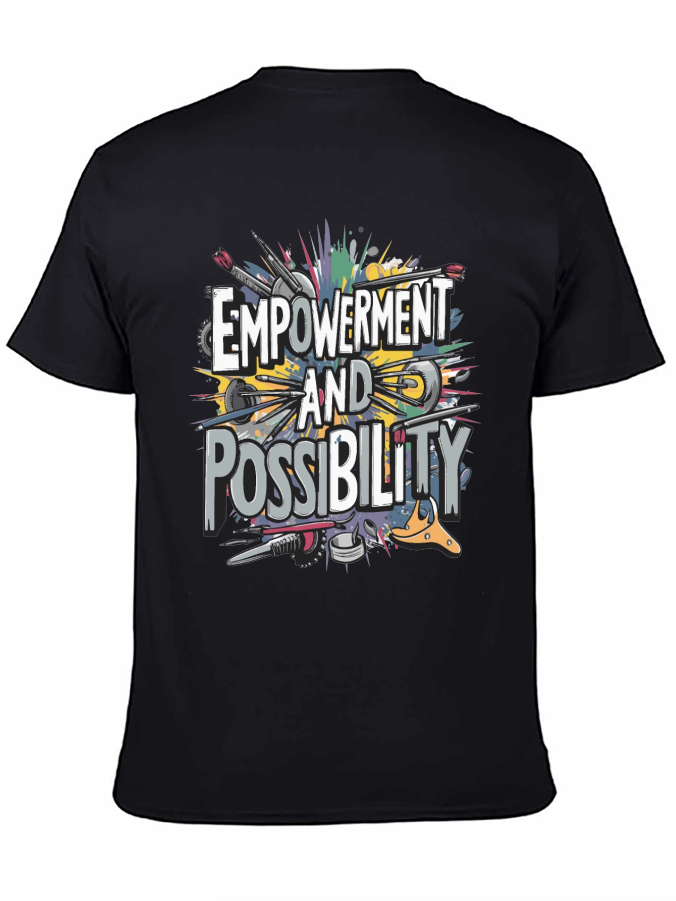 Empowerment & Possibility Graphic T-Shirt - Black