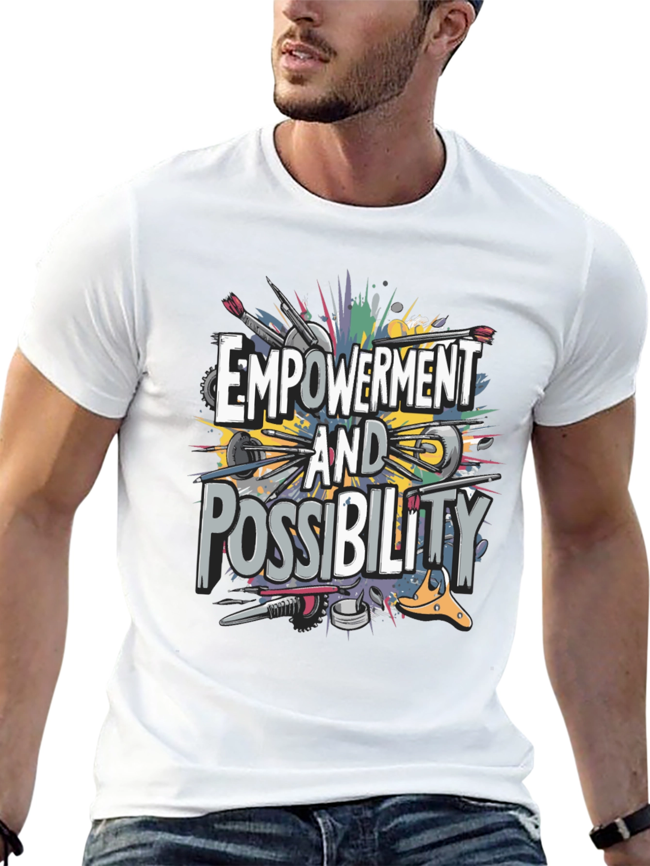 Empowerment & Possibility Graphic T-Shirt - Black