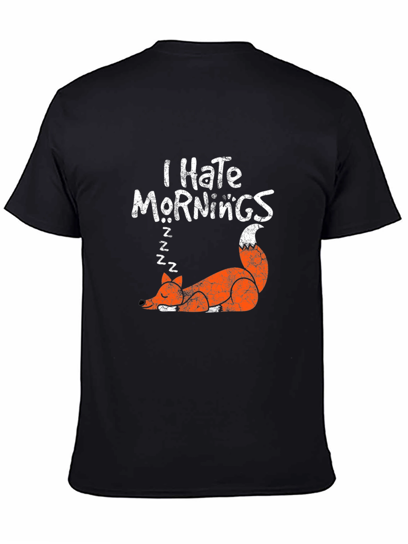 I Hate Mornings Fox Graphic T-Shirt