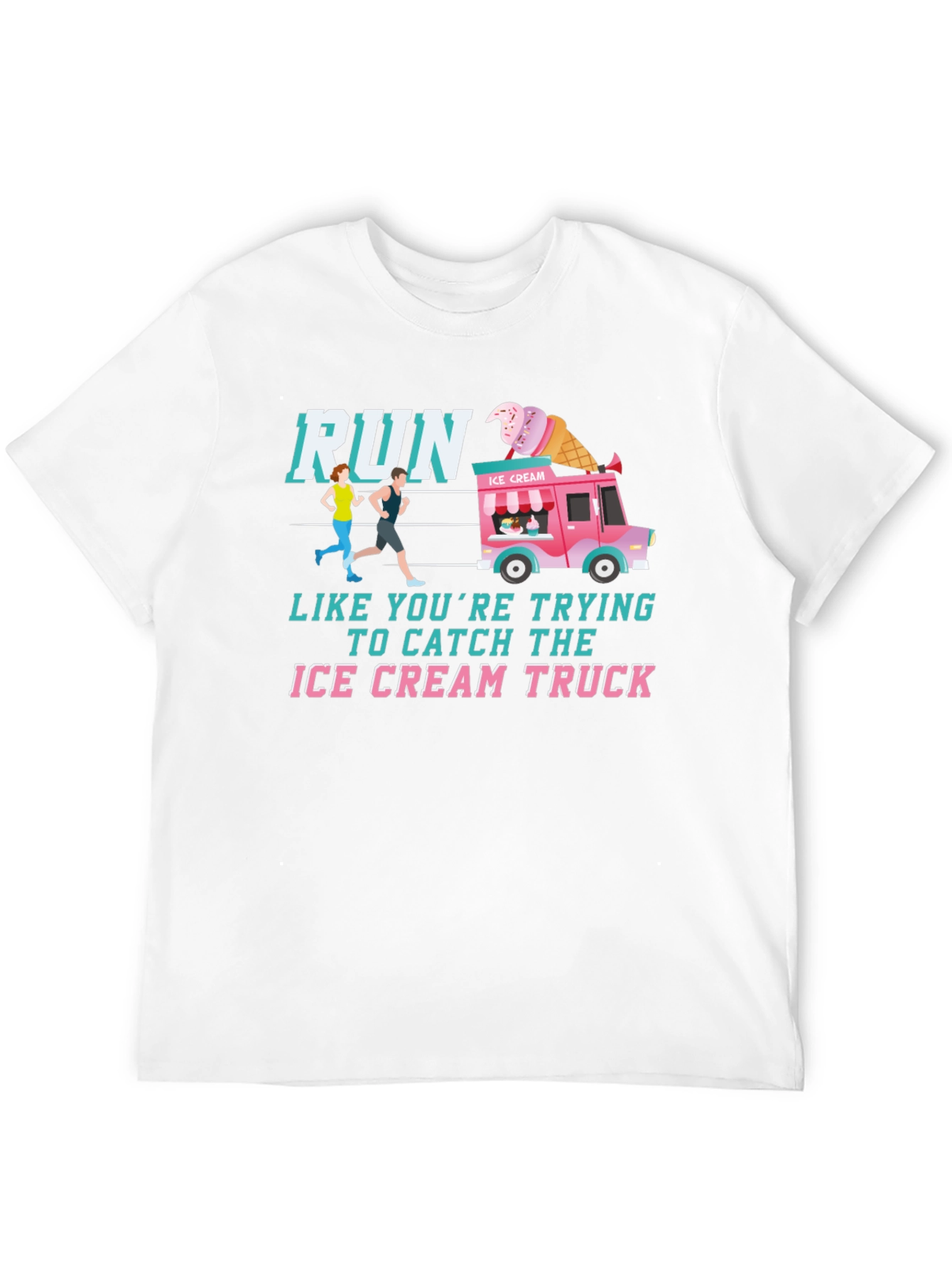 Run For Ice Cream Graphic T-Shirt