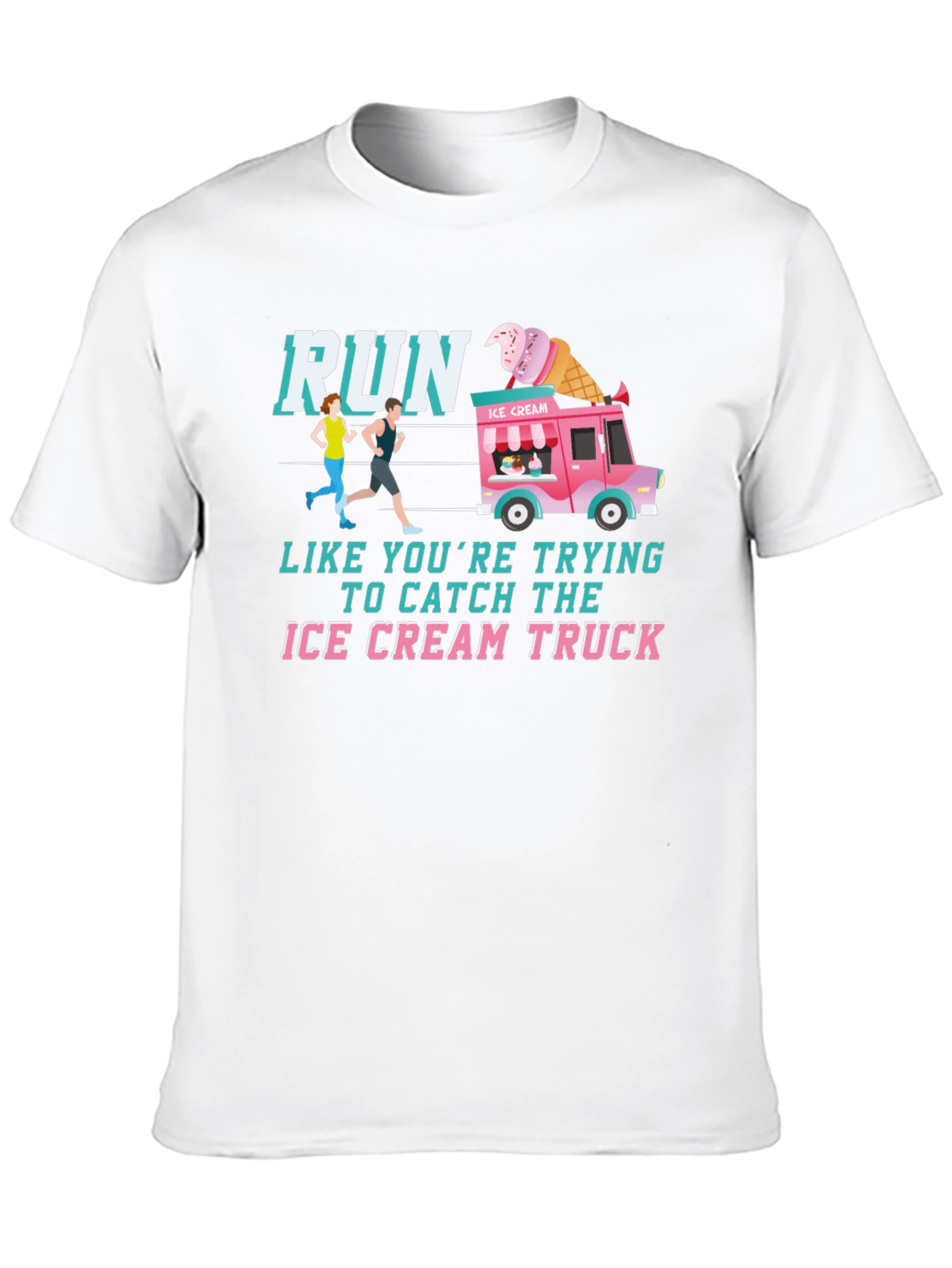 Run For Ice Cream Graphic T-Shirt
