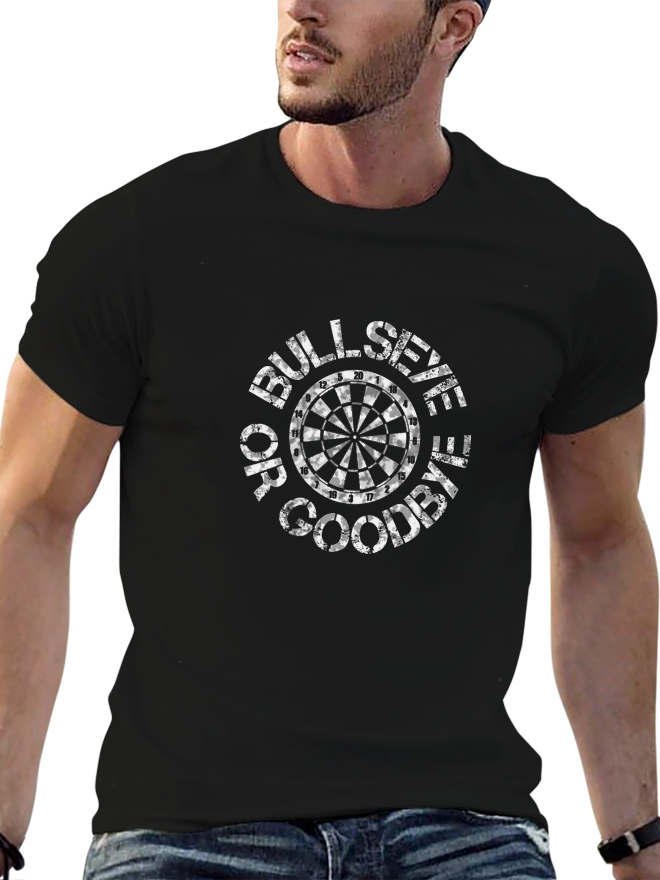 Bullseye or Goodbye Black Graphic Tee