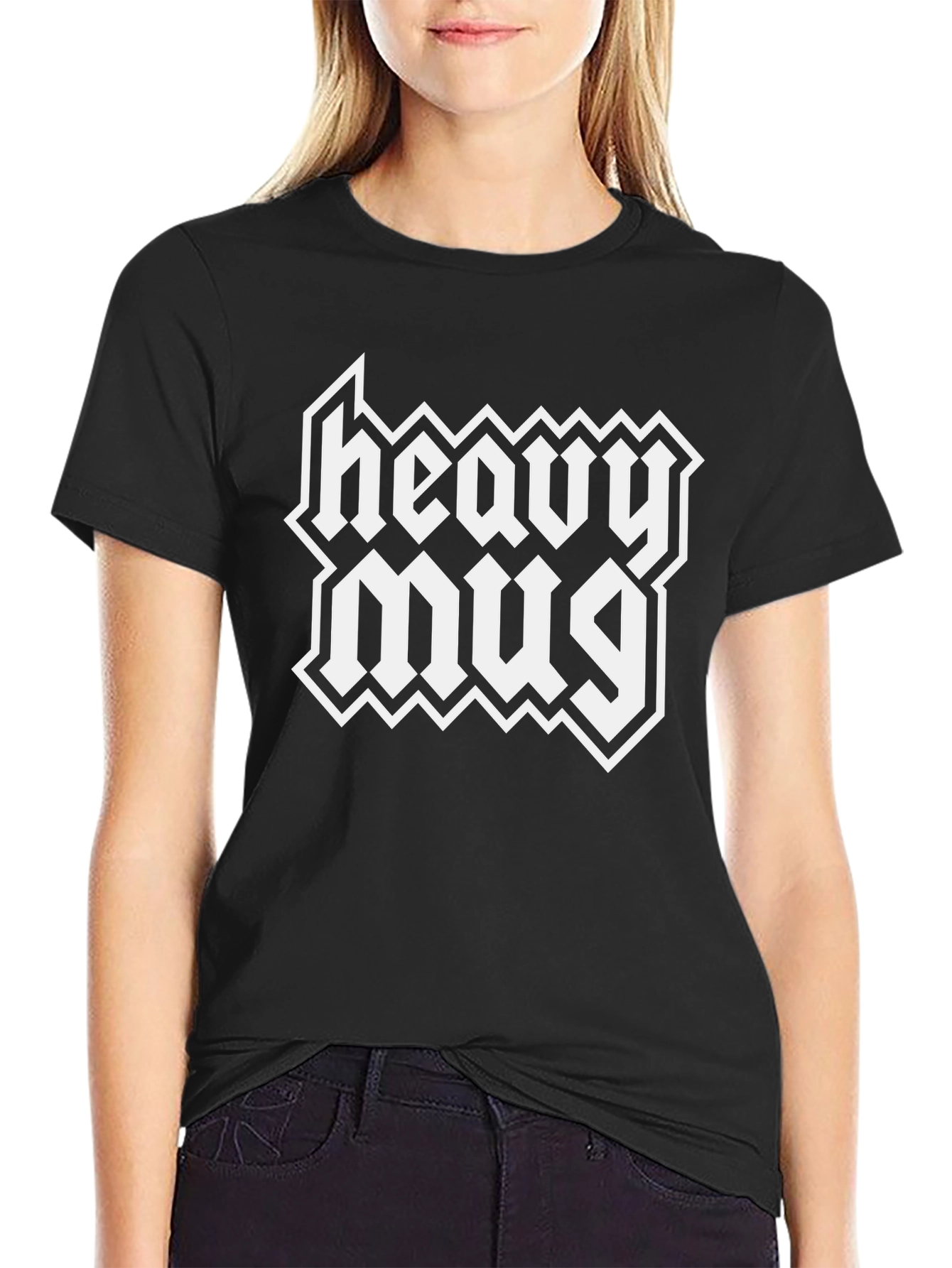 Heavy Mug Graphic Tee - Black