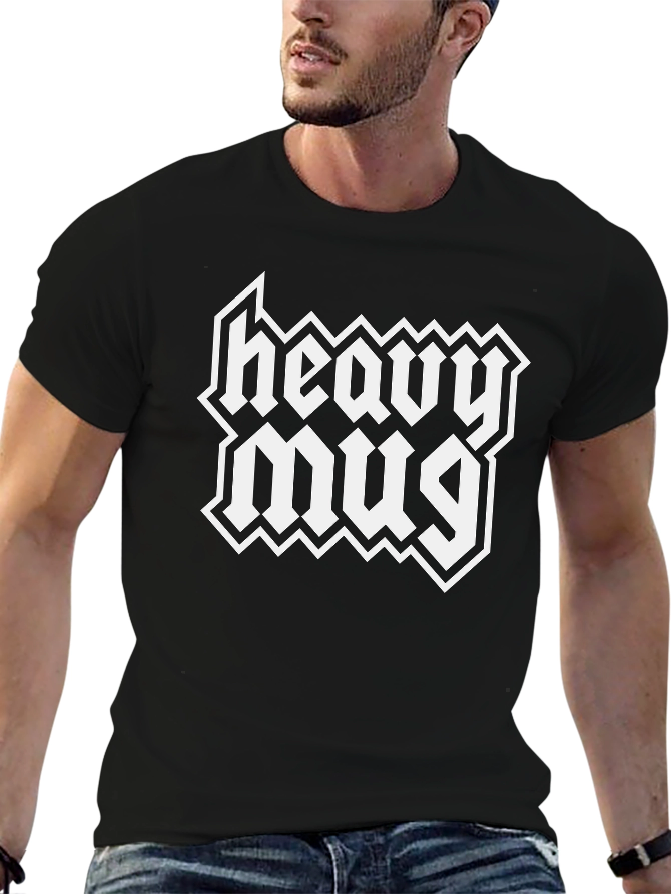 Heavy Mug Graphic Tee - Black