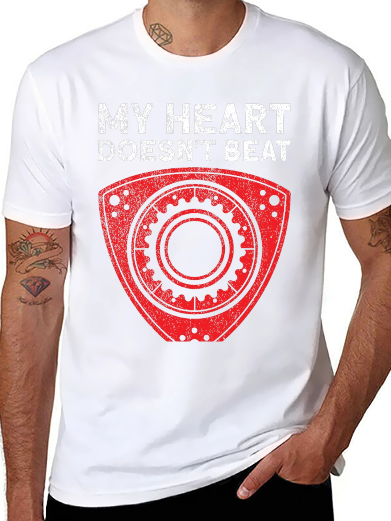 My Heart Doesnt Beat Rotary Engine T-Shirt