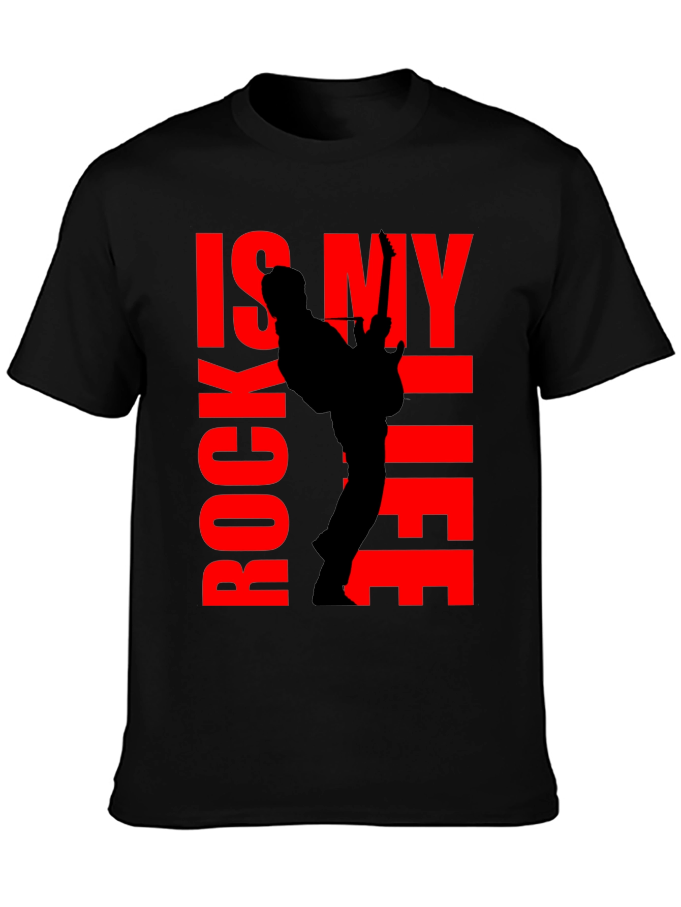 Rock is My Life T-Shirt - Black Tee