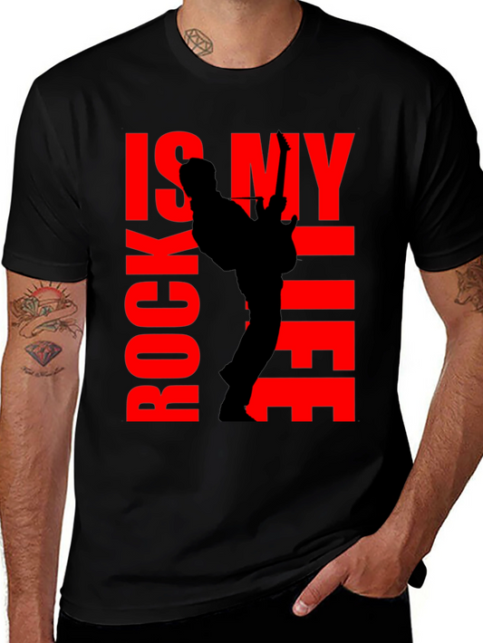 Rock is My Life T-Shirt - Black Tee