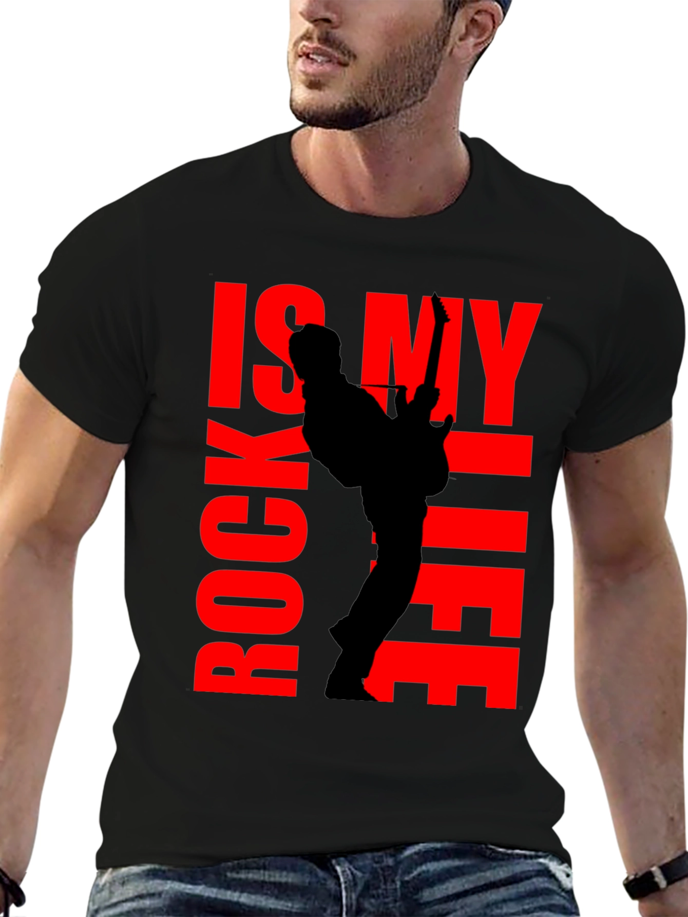 Rock is My Life T-Shirt - Black Tee