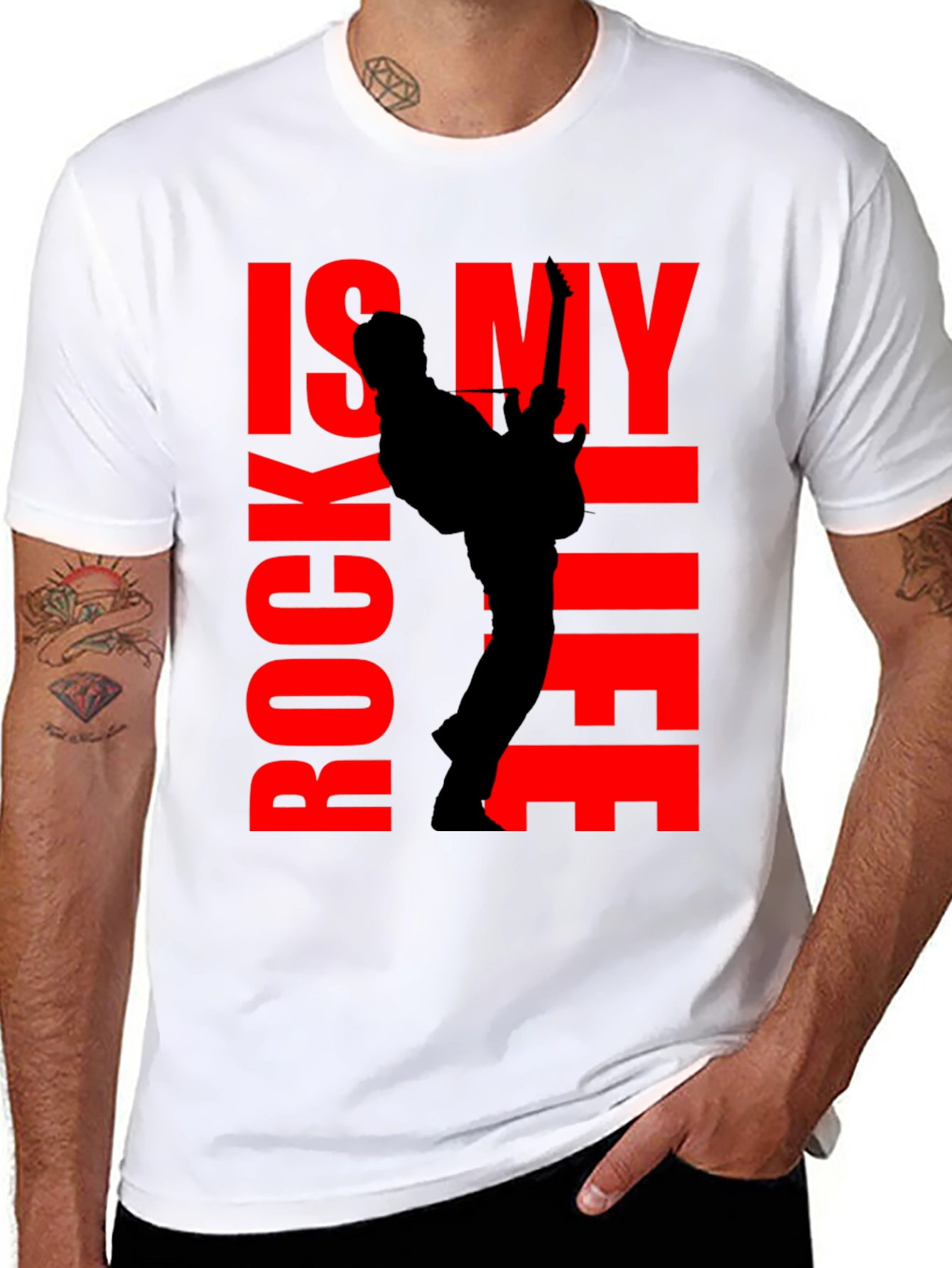 Rock is My Life T-Shirt - Black Tee