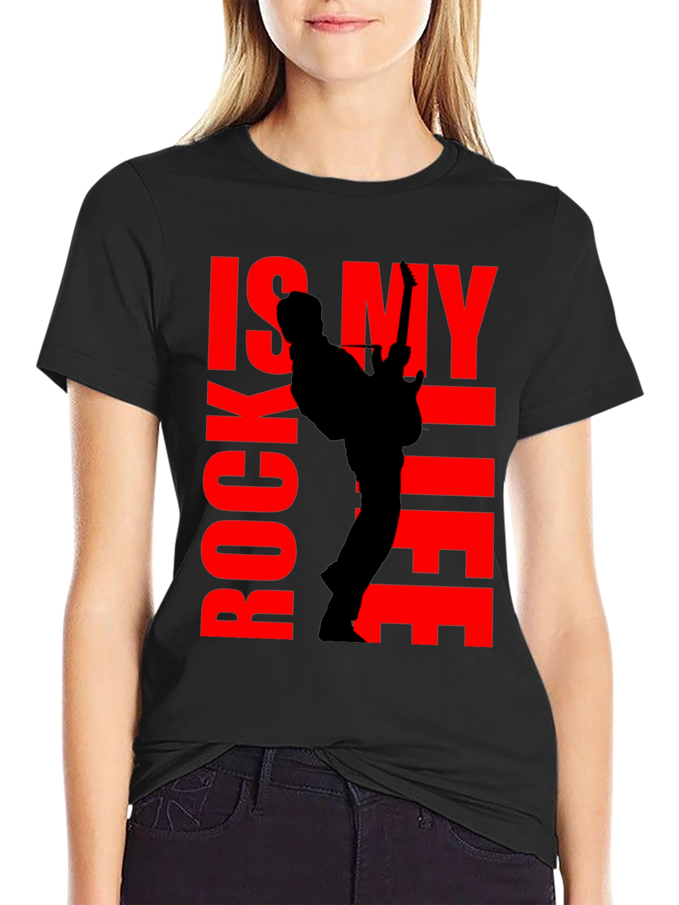 Rock is My Life T-Shirt - Black Tee