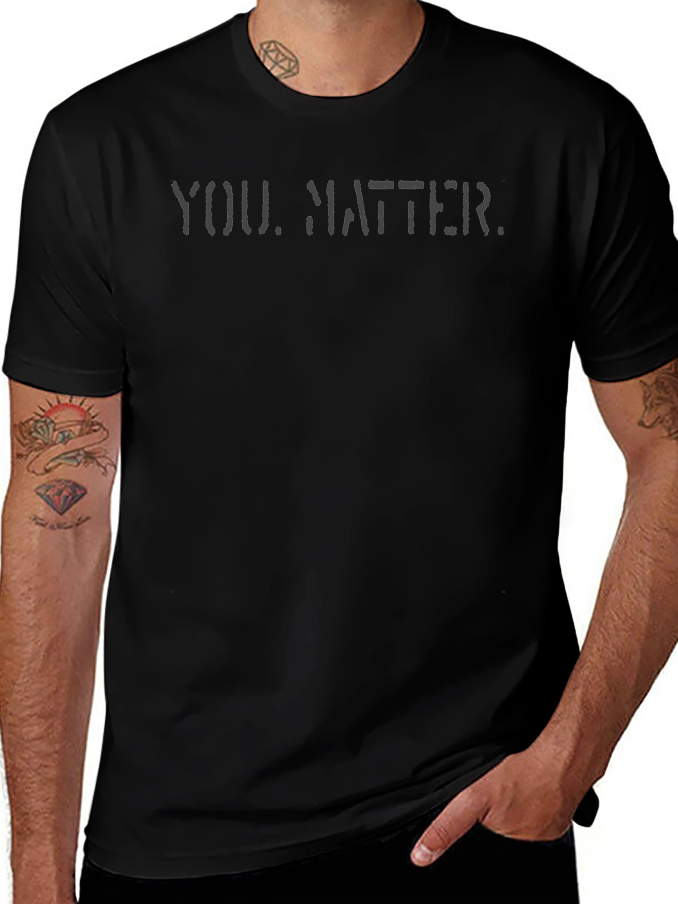 You Matter Graphic Tee - Black