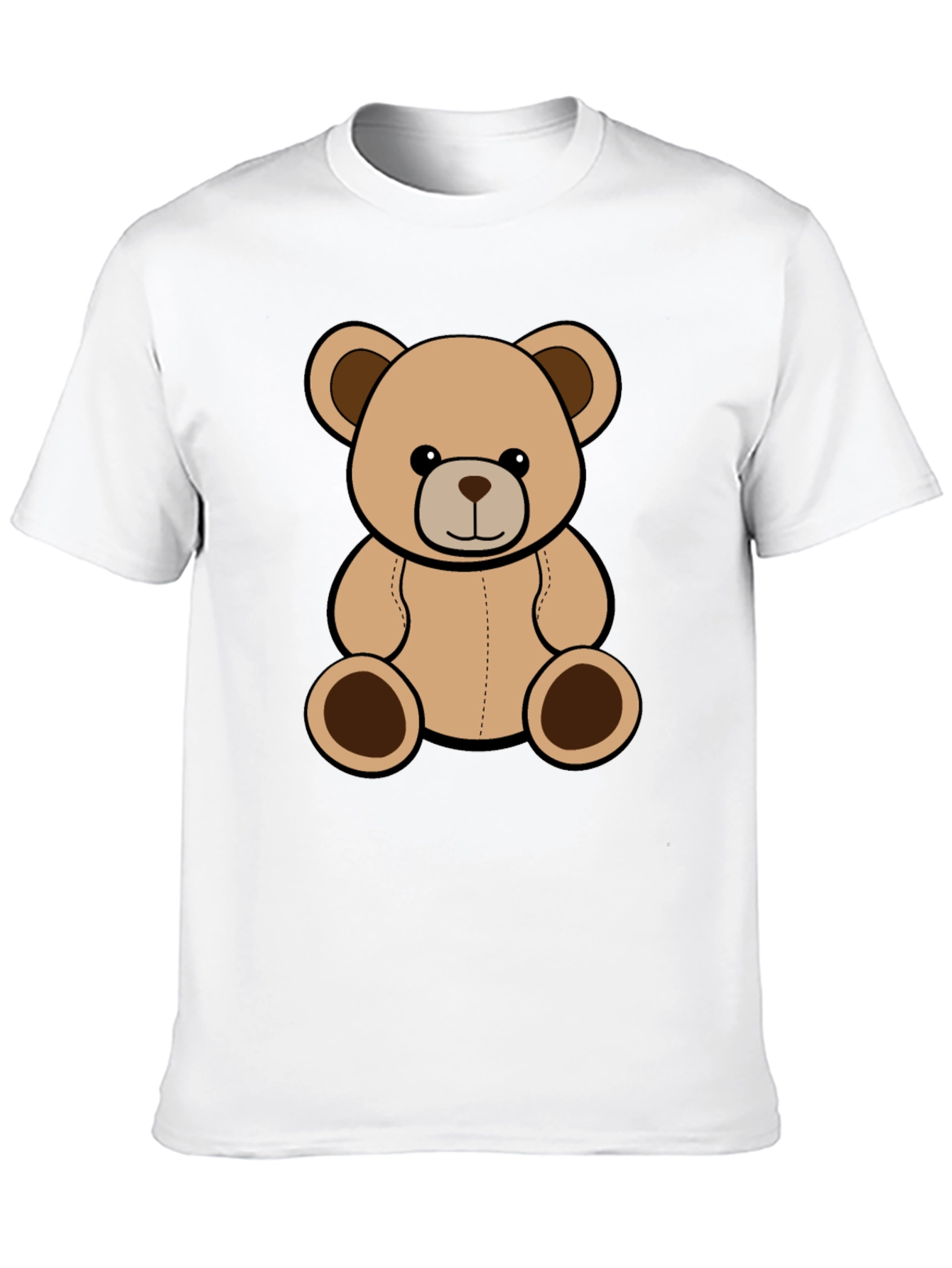 Teddy Bear Graphic Tee - Black