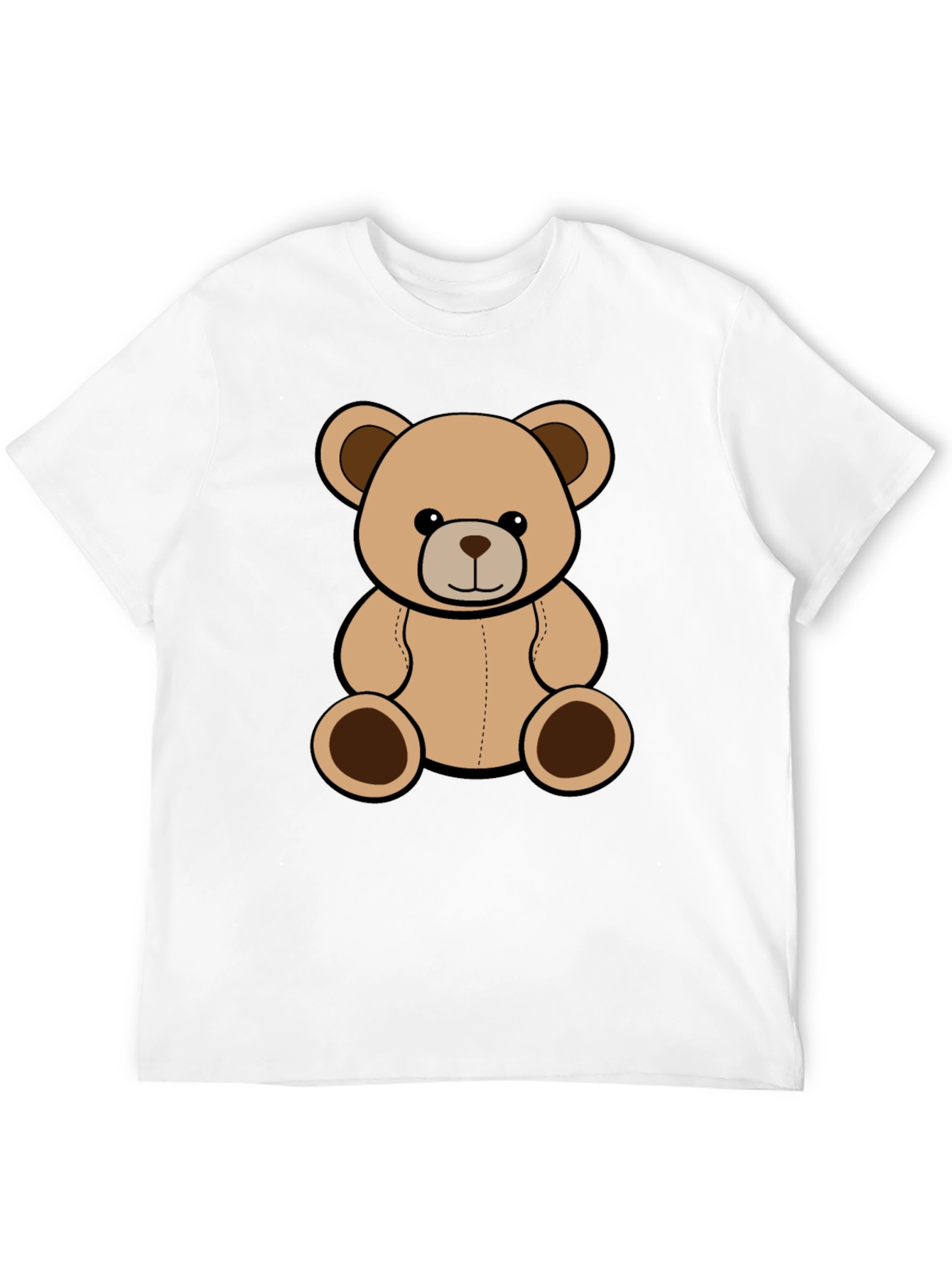 Teddy Bear Graphic Tee - Black
