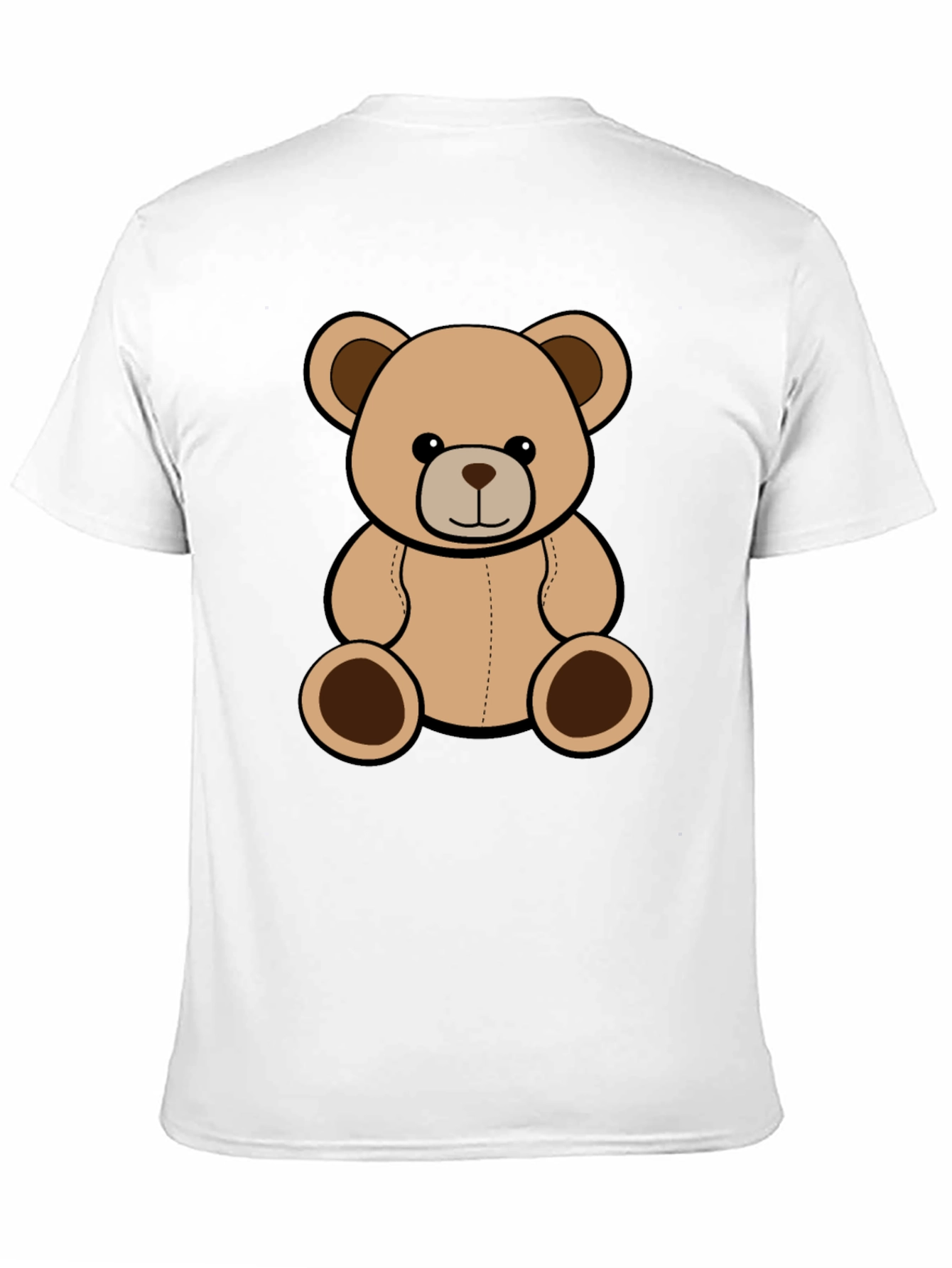 Teddy Bear Graphic Tee - Black