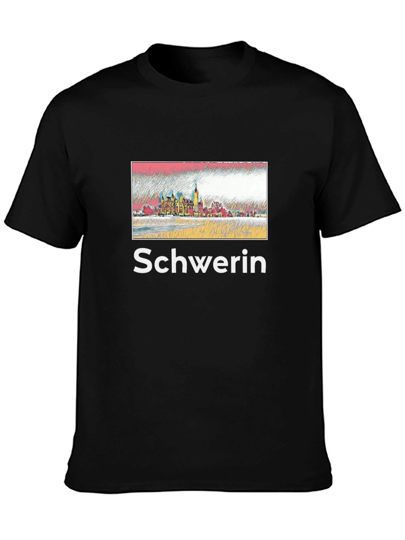Schwerin Castle Mens Black T-Shirt
