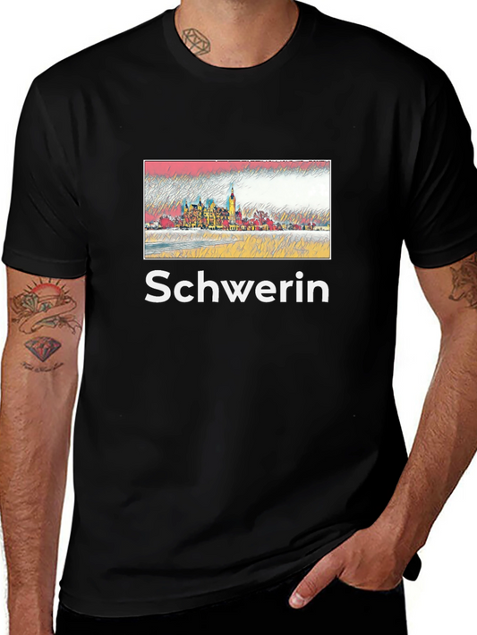 Schwerin Castle Mens Black T-Shirt