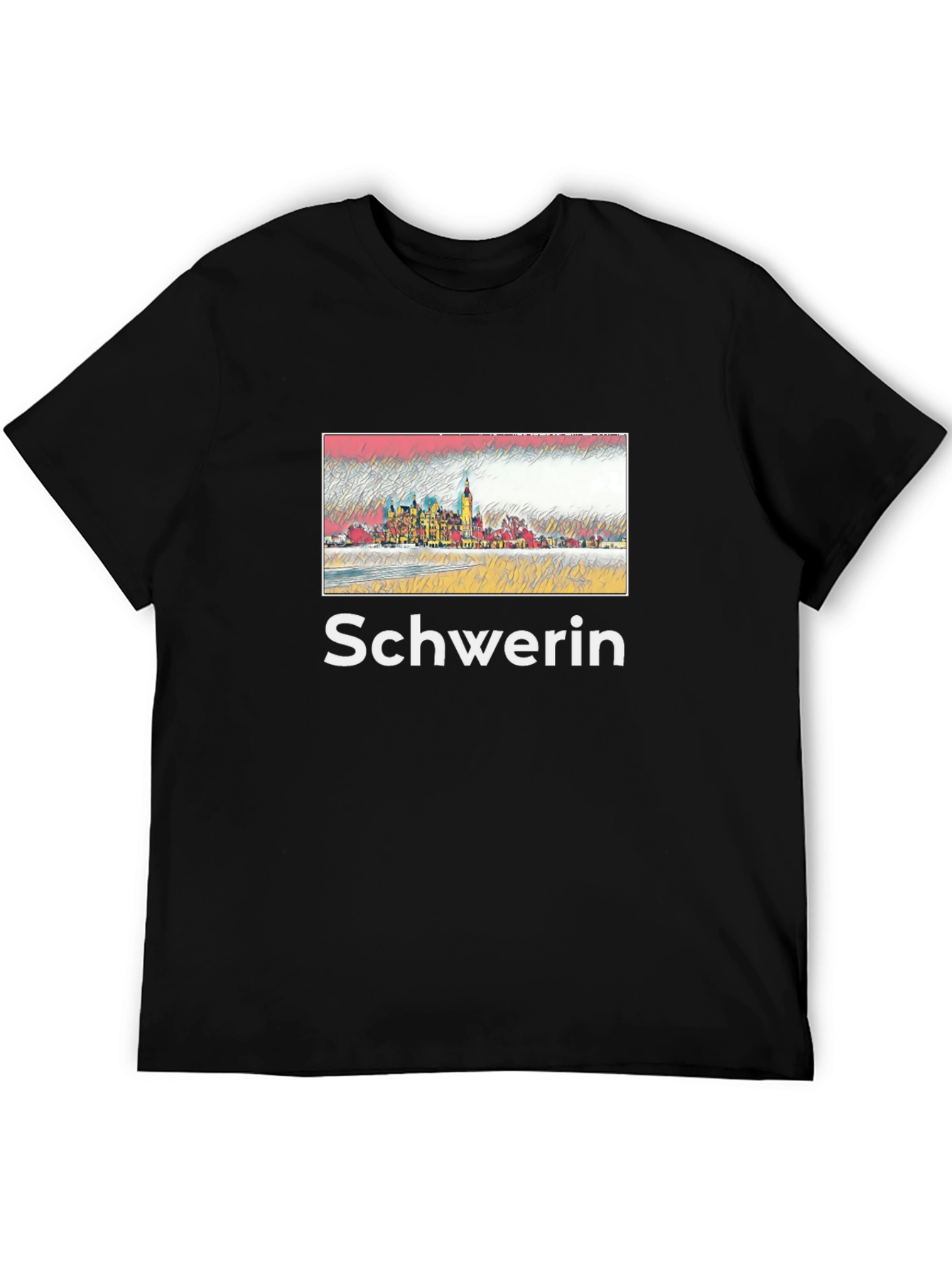 Schwerin Castle Mens Black T-Shirt