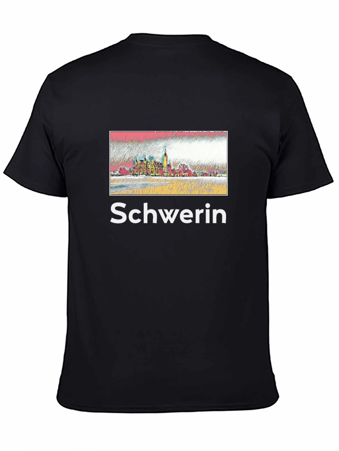 Schwerin Castle Mens Black T-Shirt