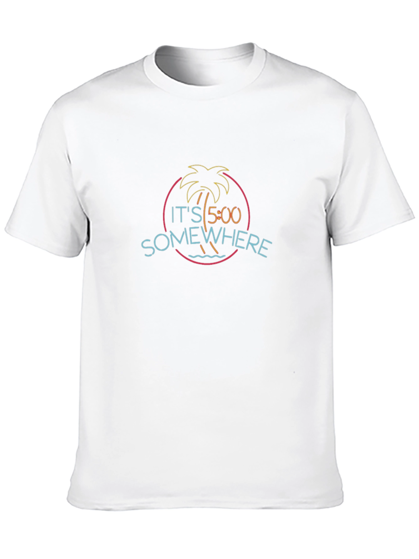 Its 5 OClock Somewhere Black Graphic Tee