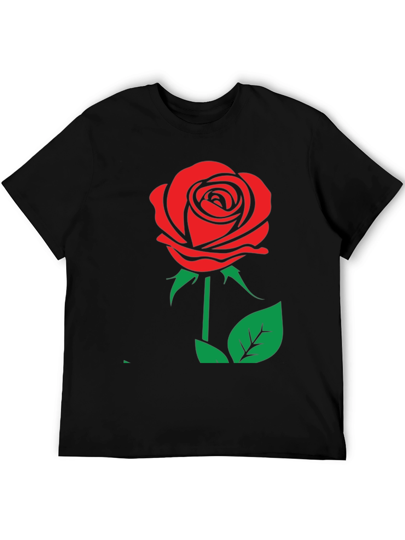 Rose Graphic Tee - Classic & Bold Design