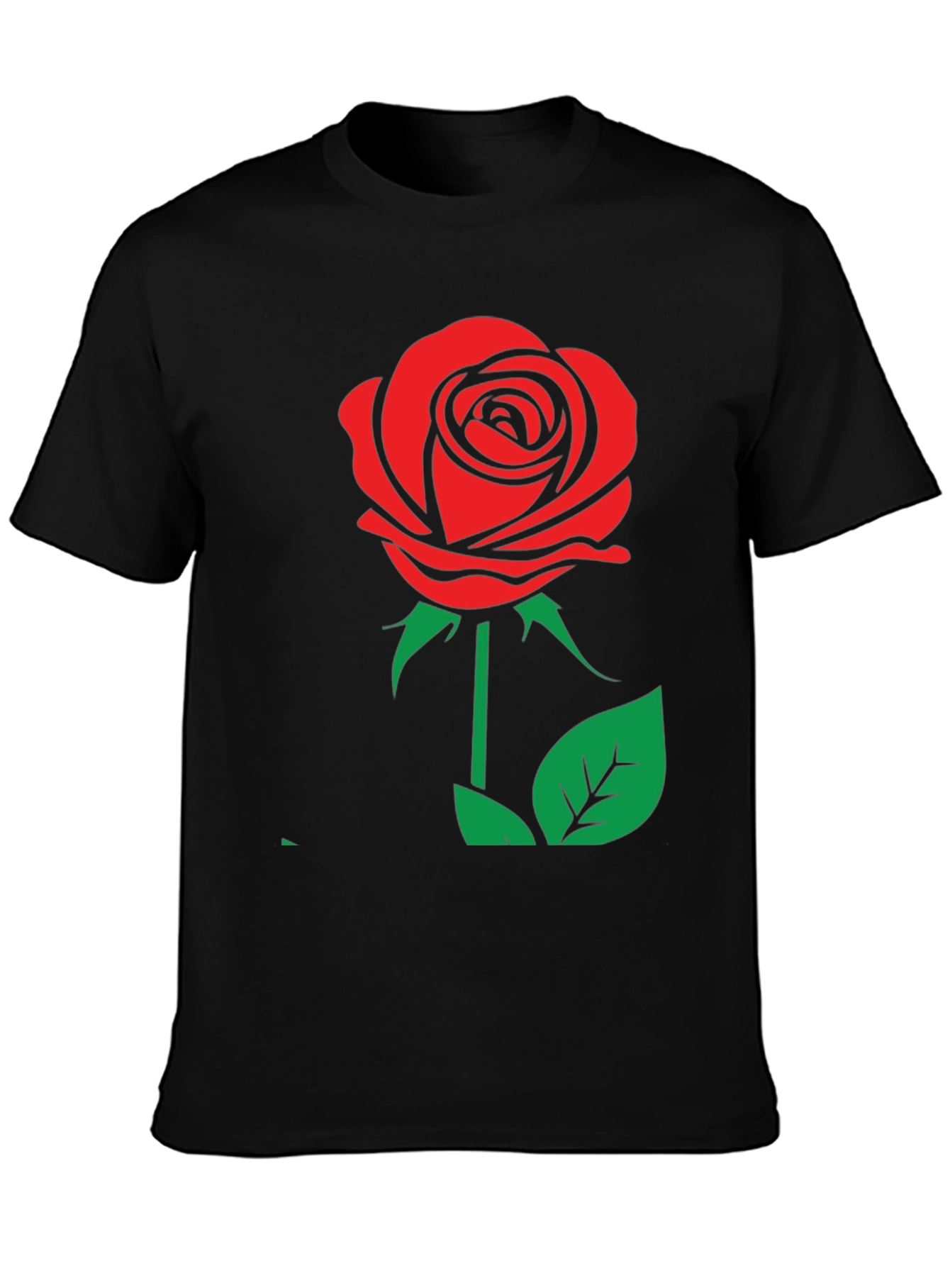 Rose Graphic Tee - Classic & Bold Design