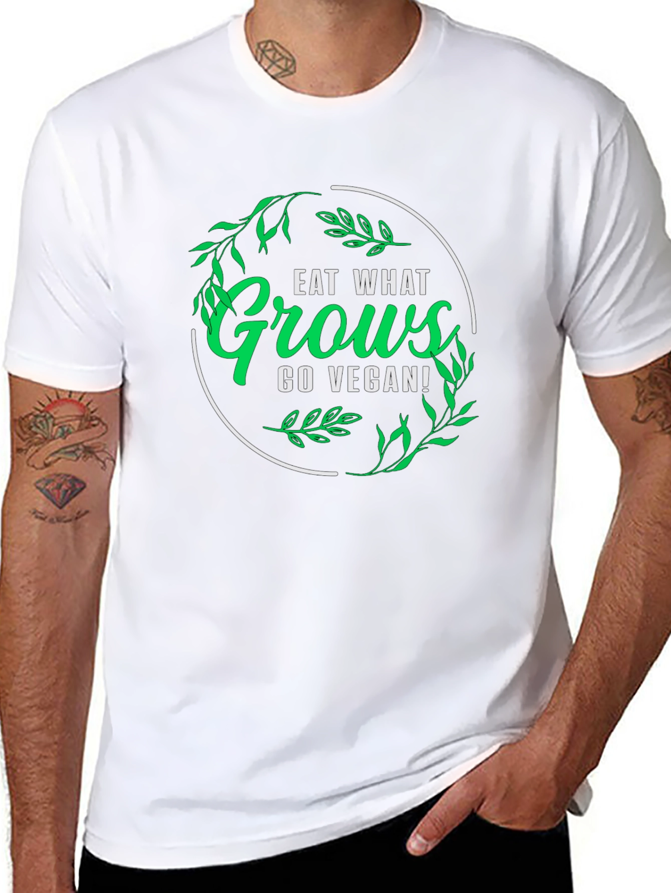 Eat What Grows Go Vegan T-Shirt