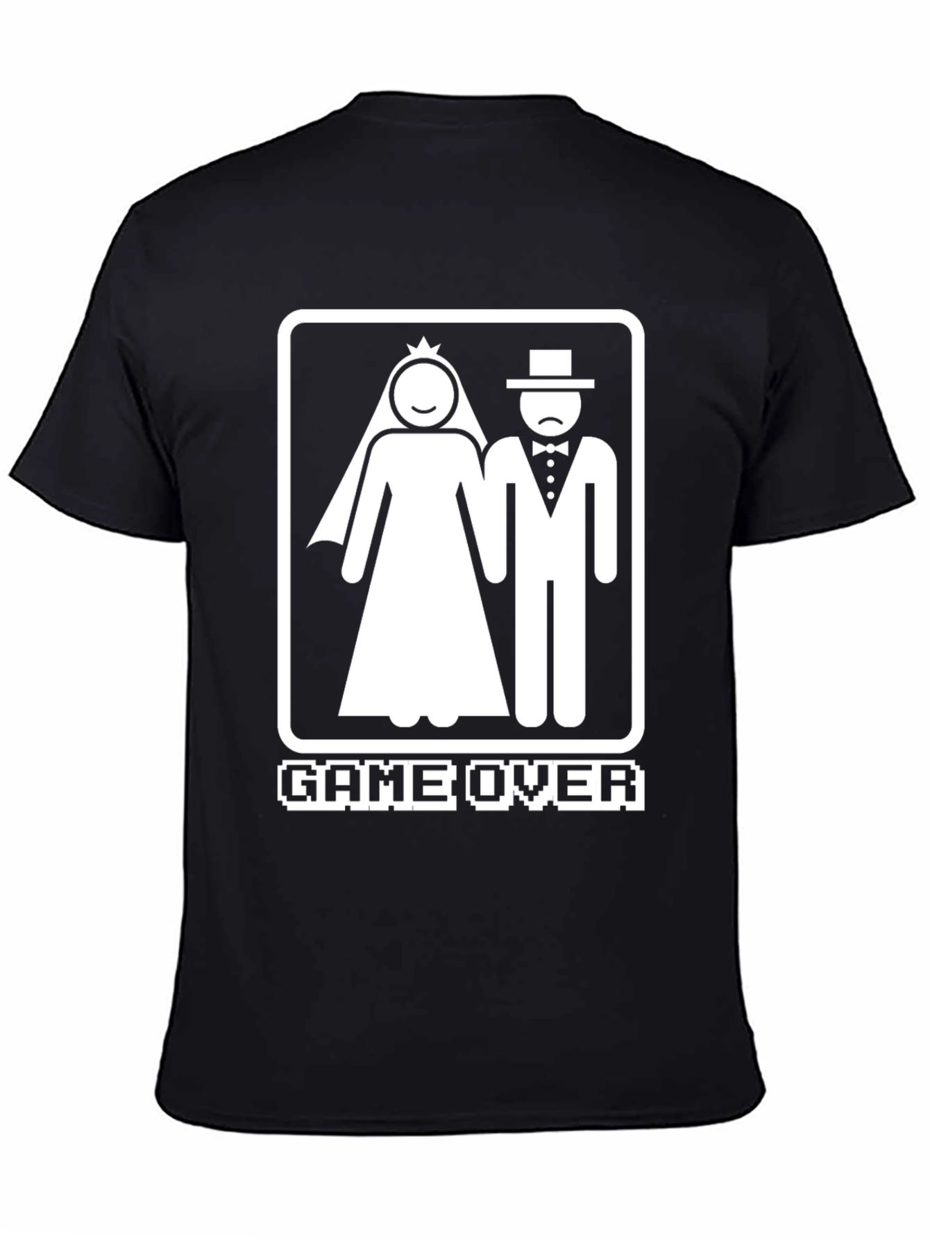 Game Over Wedding Black T-Shirt