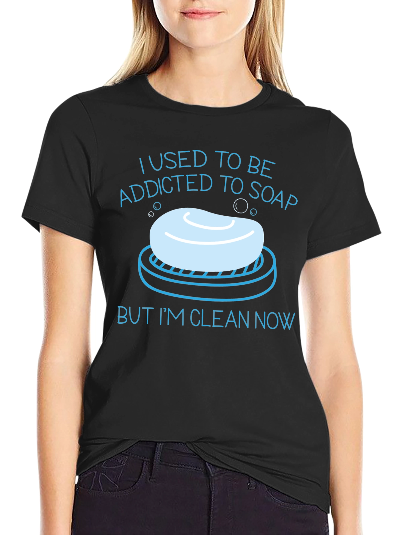 Funny Addicted To Soap Graphic T-Shirt