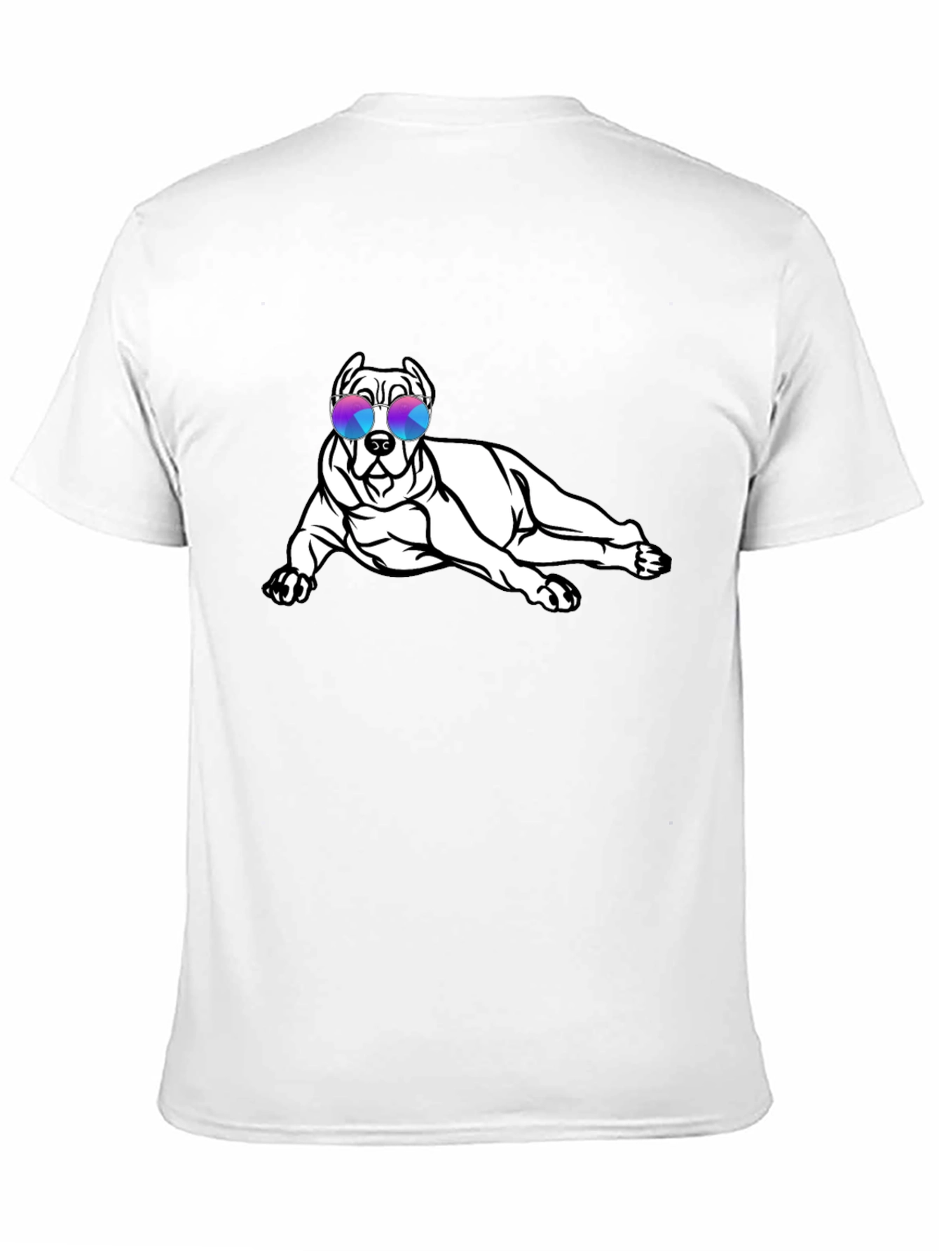 Cool Dog Sunglasses Black T-Shirt