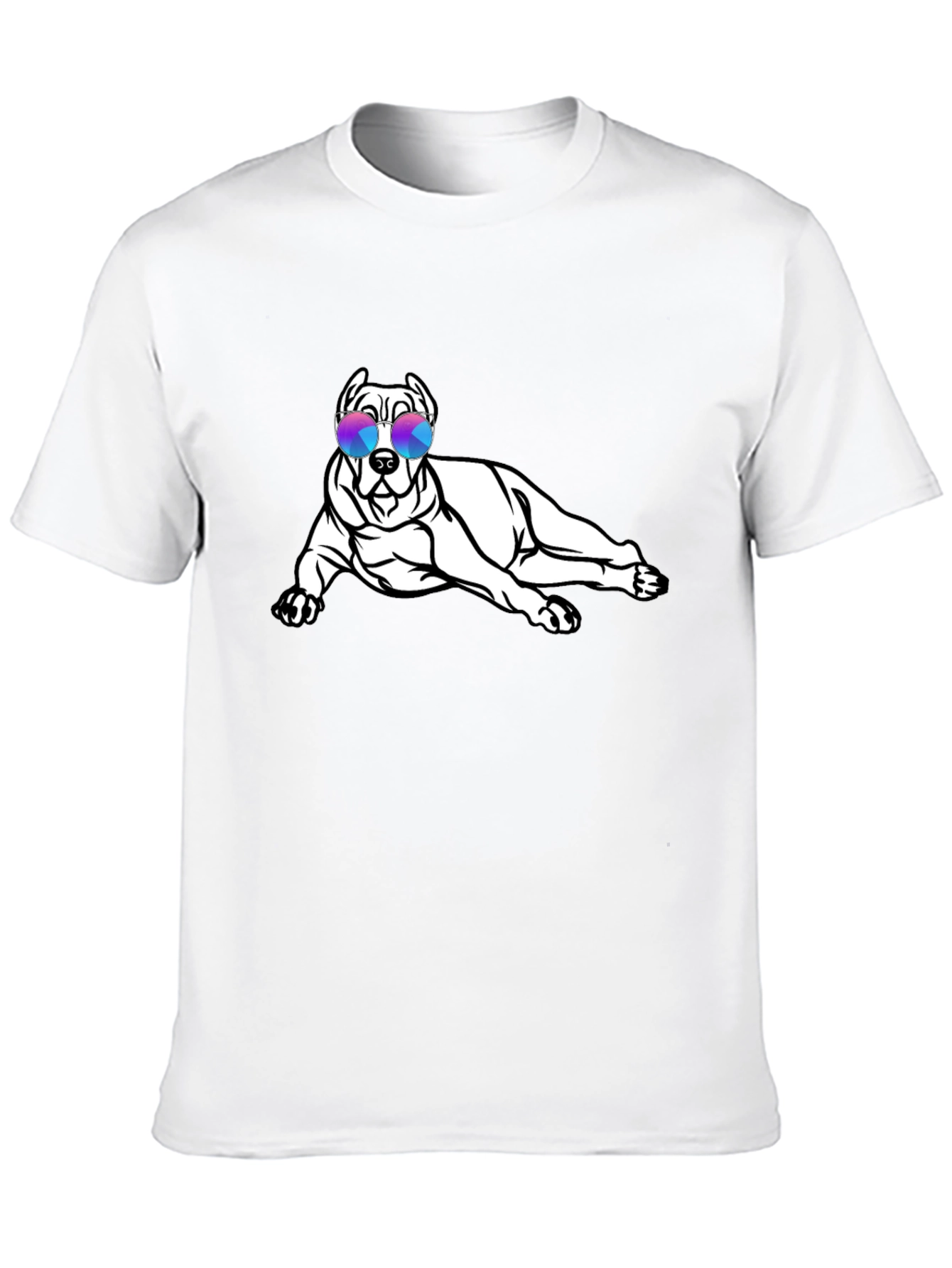 Cool Dog Sunglasses Black T-Shirt