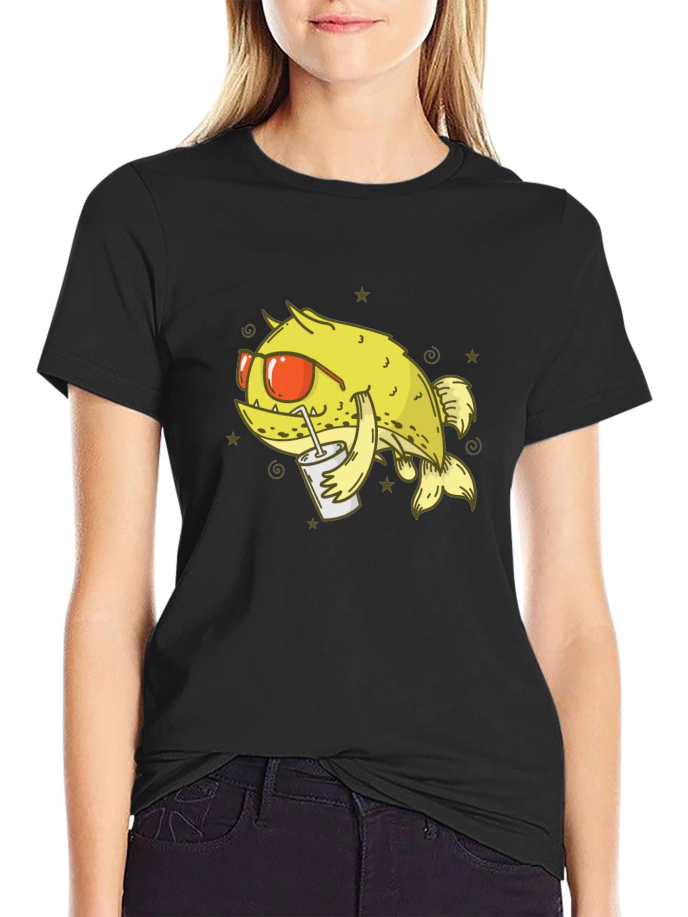 Cool Cartoon Fish T-Shirt