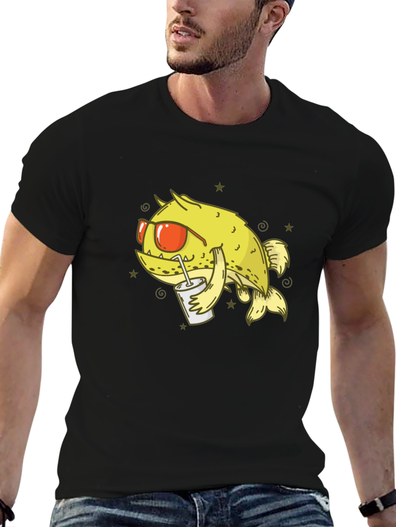 Cool Cartoon Fish T-Shirt