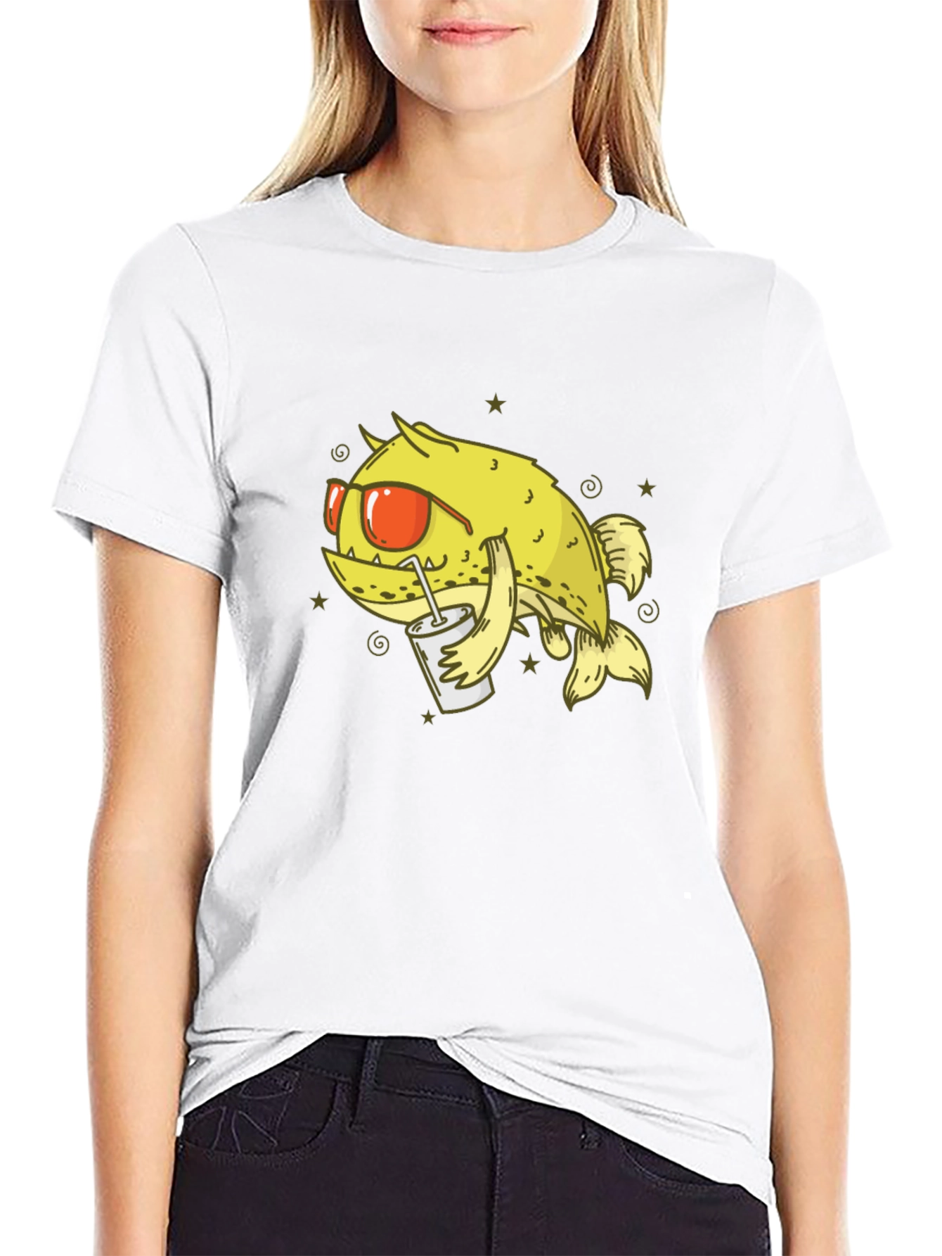 Cool Cartoon Fish T-Shirt