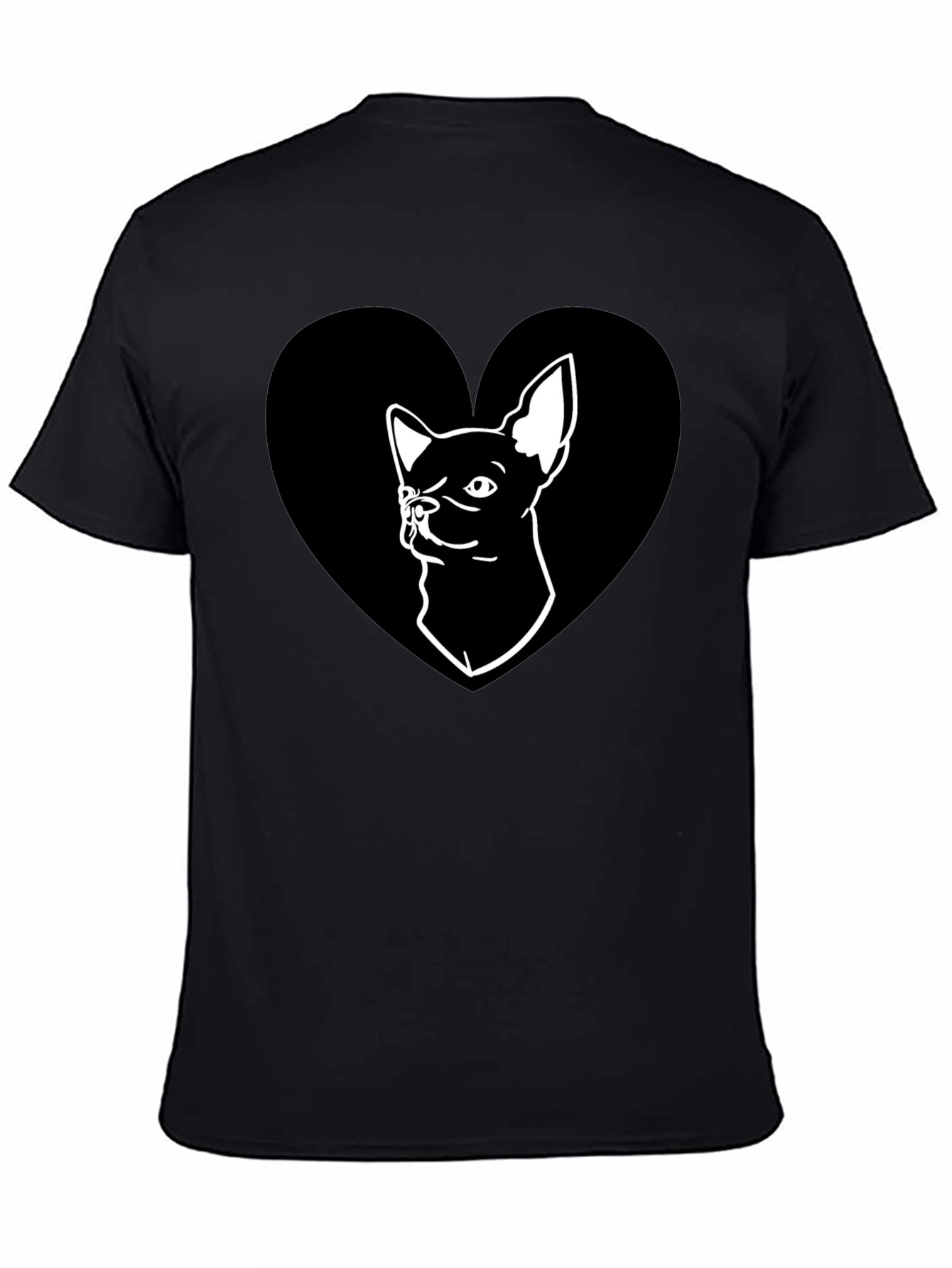 Chihuahua Heart Graphic Tee - Cute Dog Lover Shirt