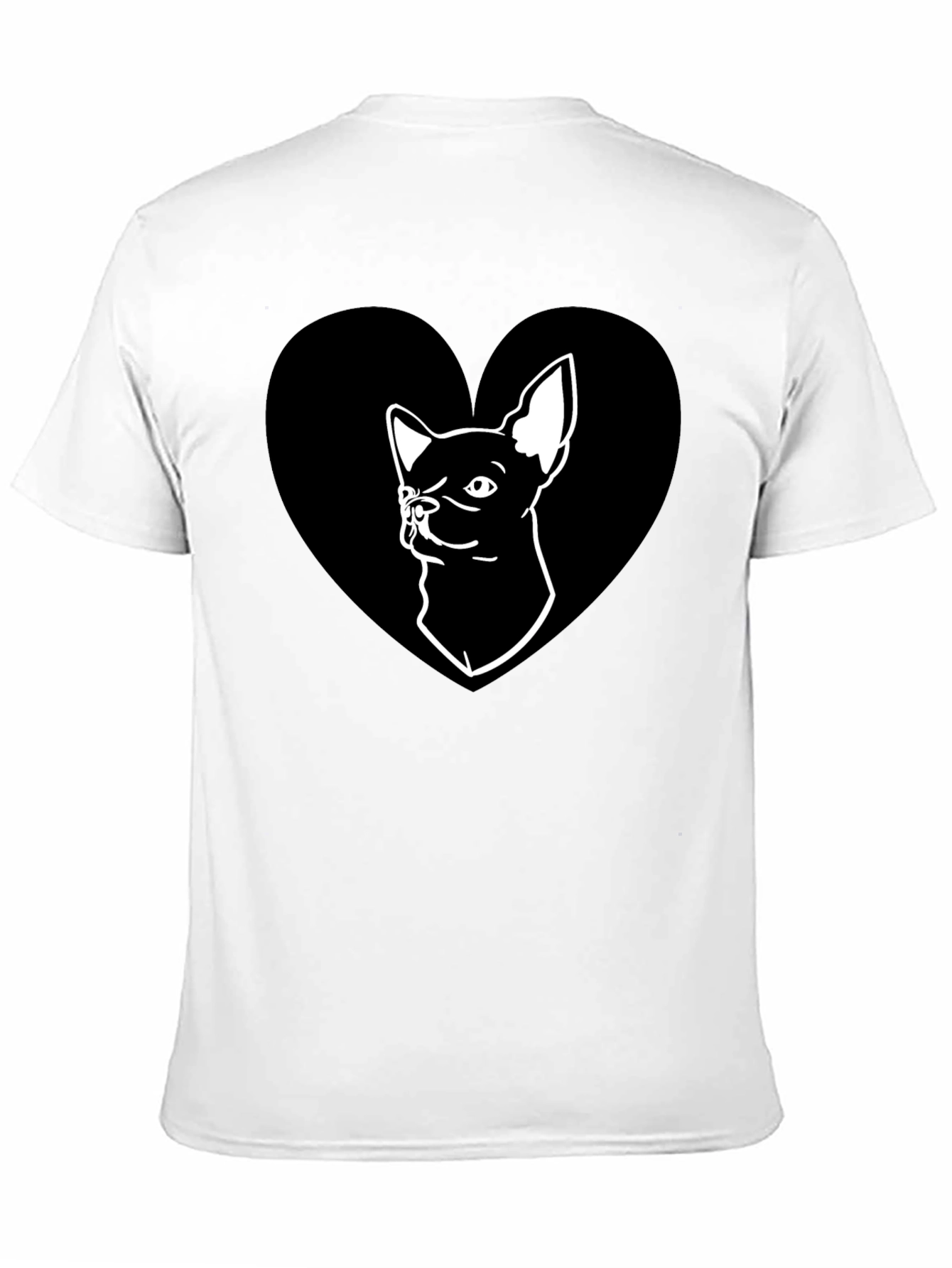 Chihuahua Heart Graphic Tee - Cute Dog Lover Shirt