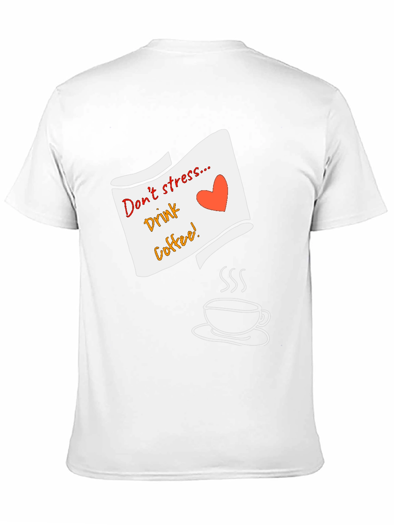 Dont Stress Drink Coffee Graphic Tee - Black
