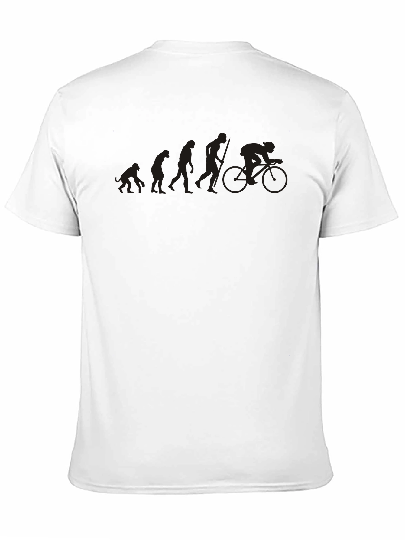 Evolution of Cyclist Black T-Shirt