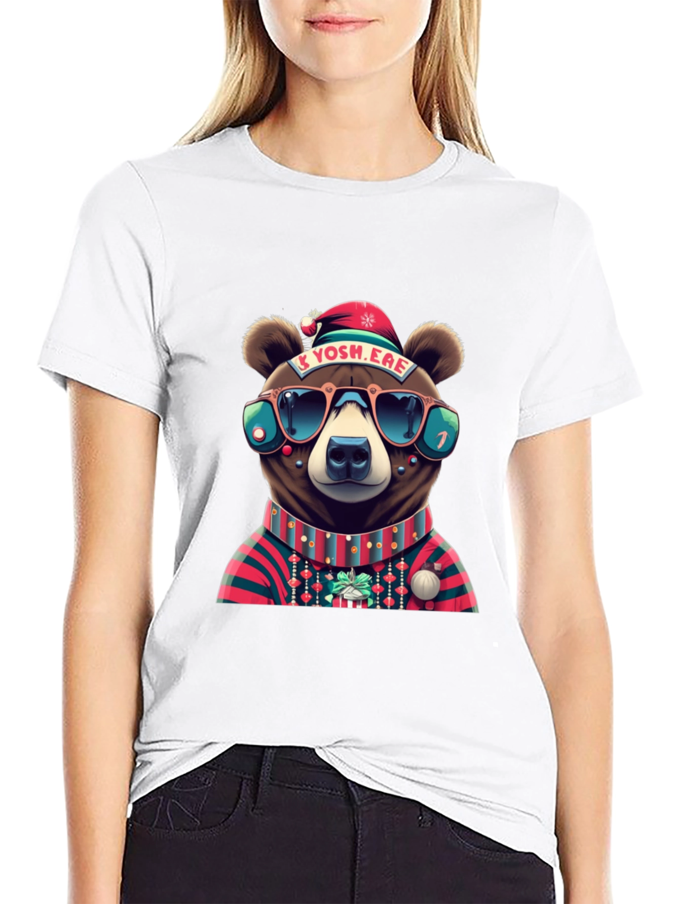 Festive Bear Graphic Tee