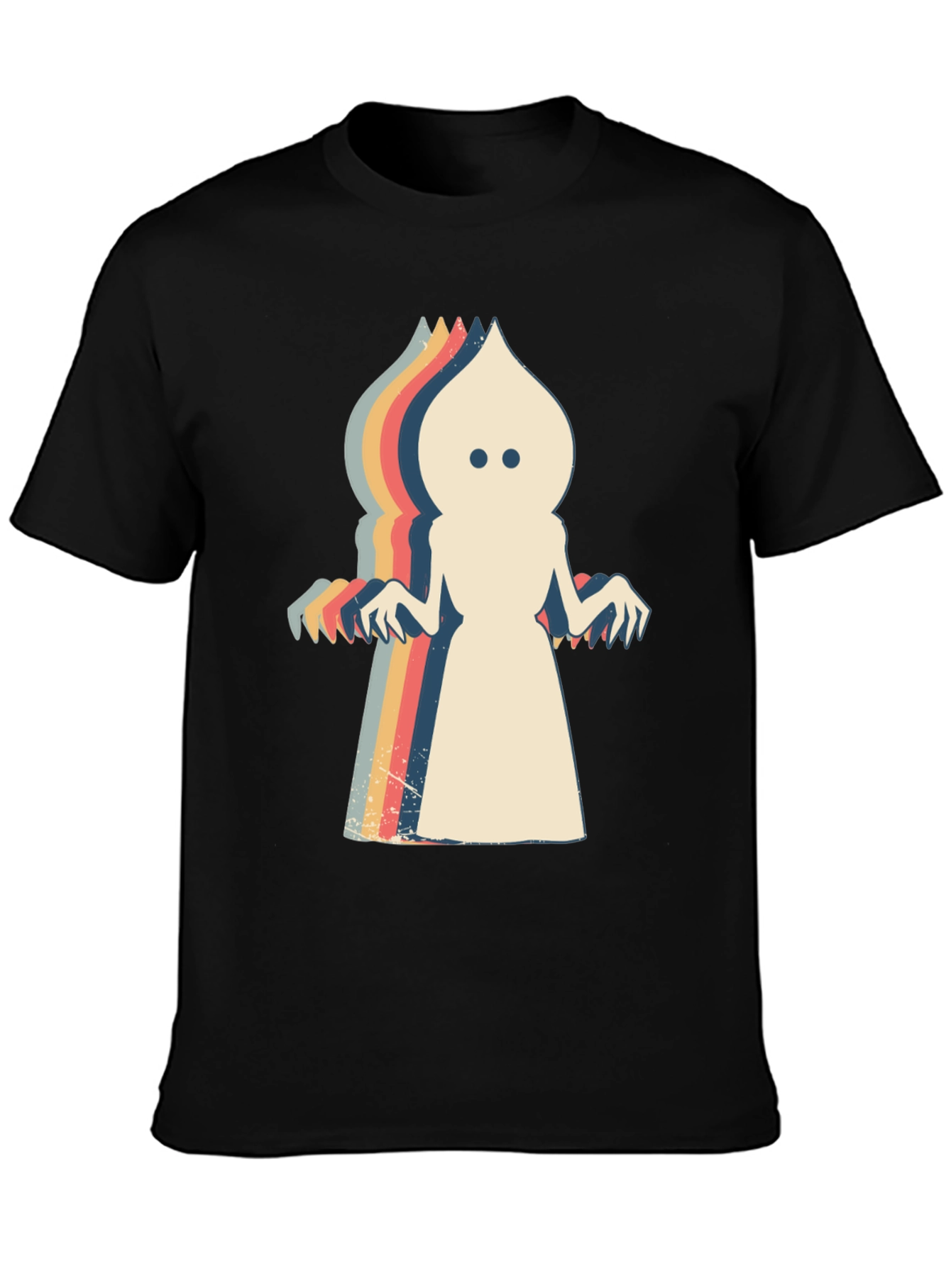 Retro Ghost Graphic T-Shirt