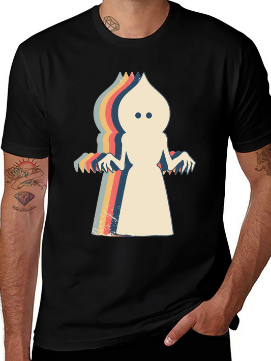 Retro Ghost Graphic T-Shirt