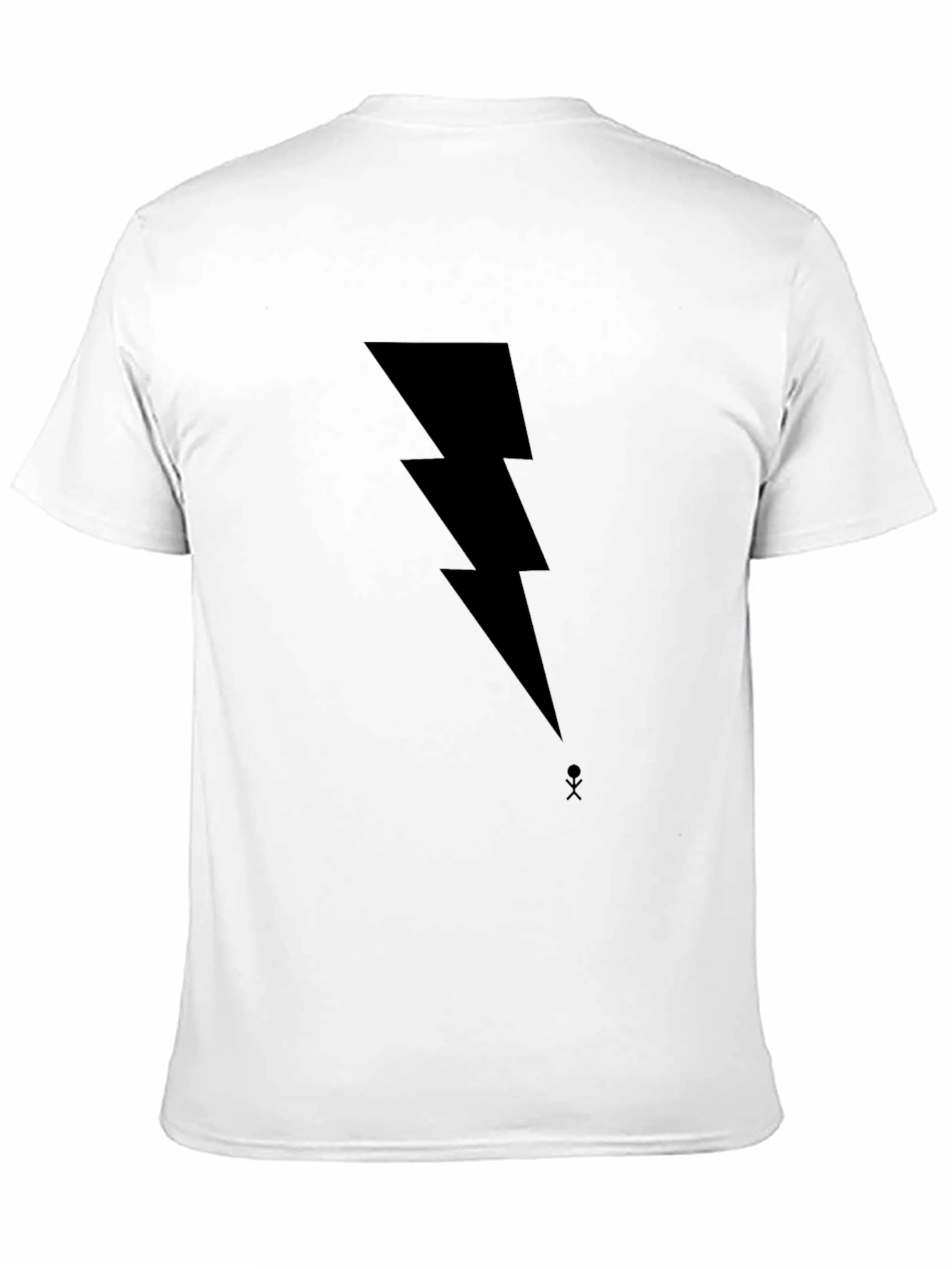 Lightning Bolt Graphic T-Shirt - Modern Crew Neck Tee