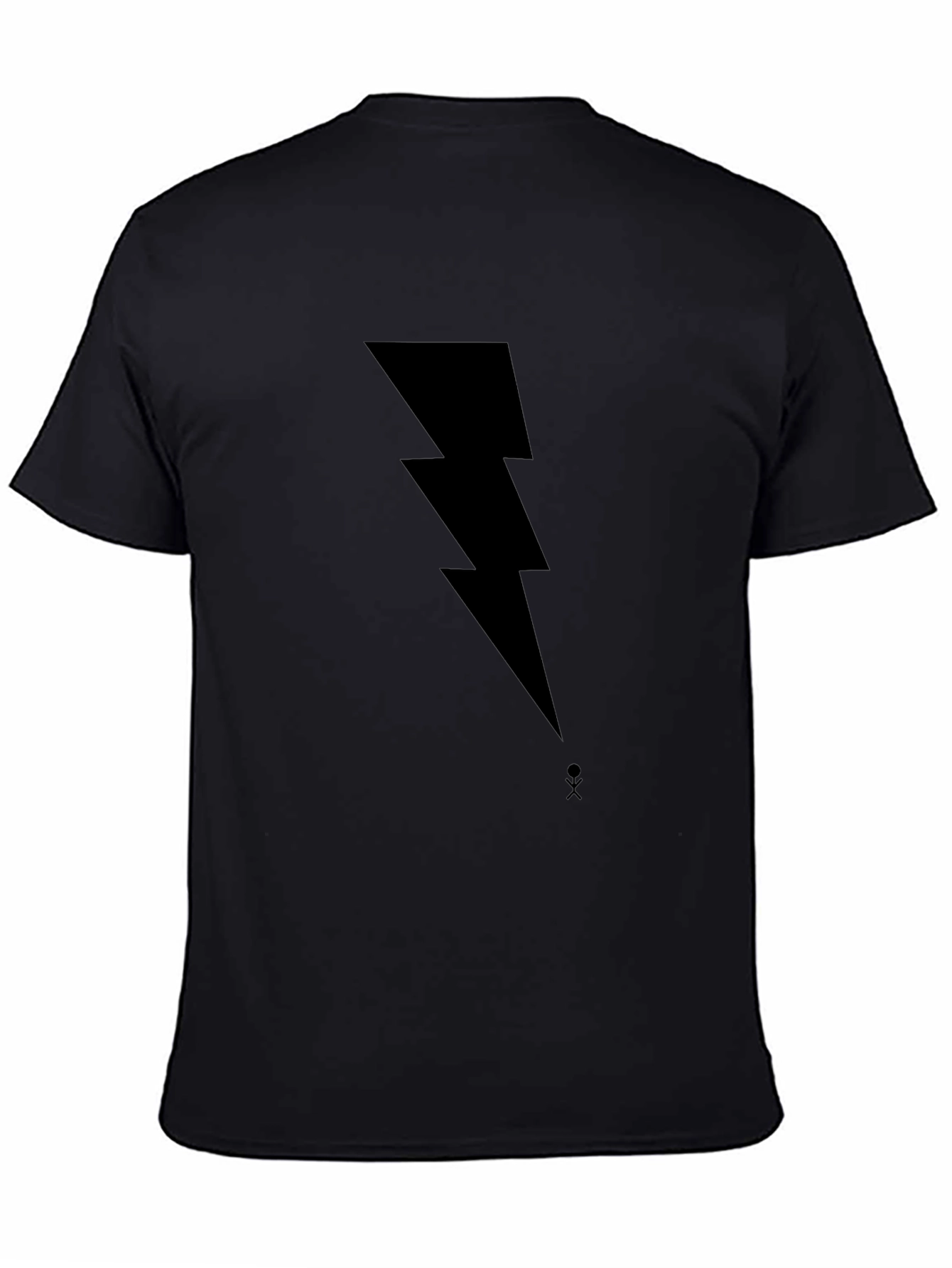 Lightning Bolt Graphic T-Shirt - Modern Crew Neck Tee
