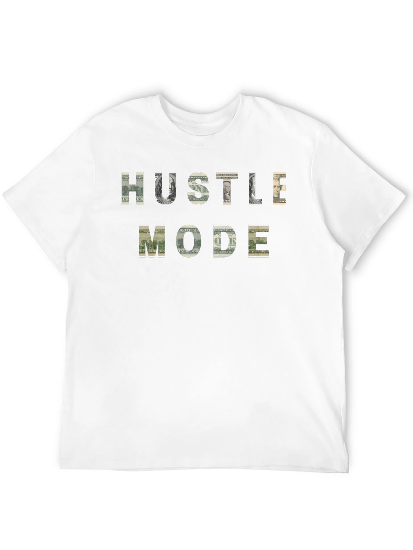 Hustle Mode Graphic Print Black Tee