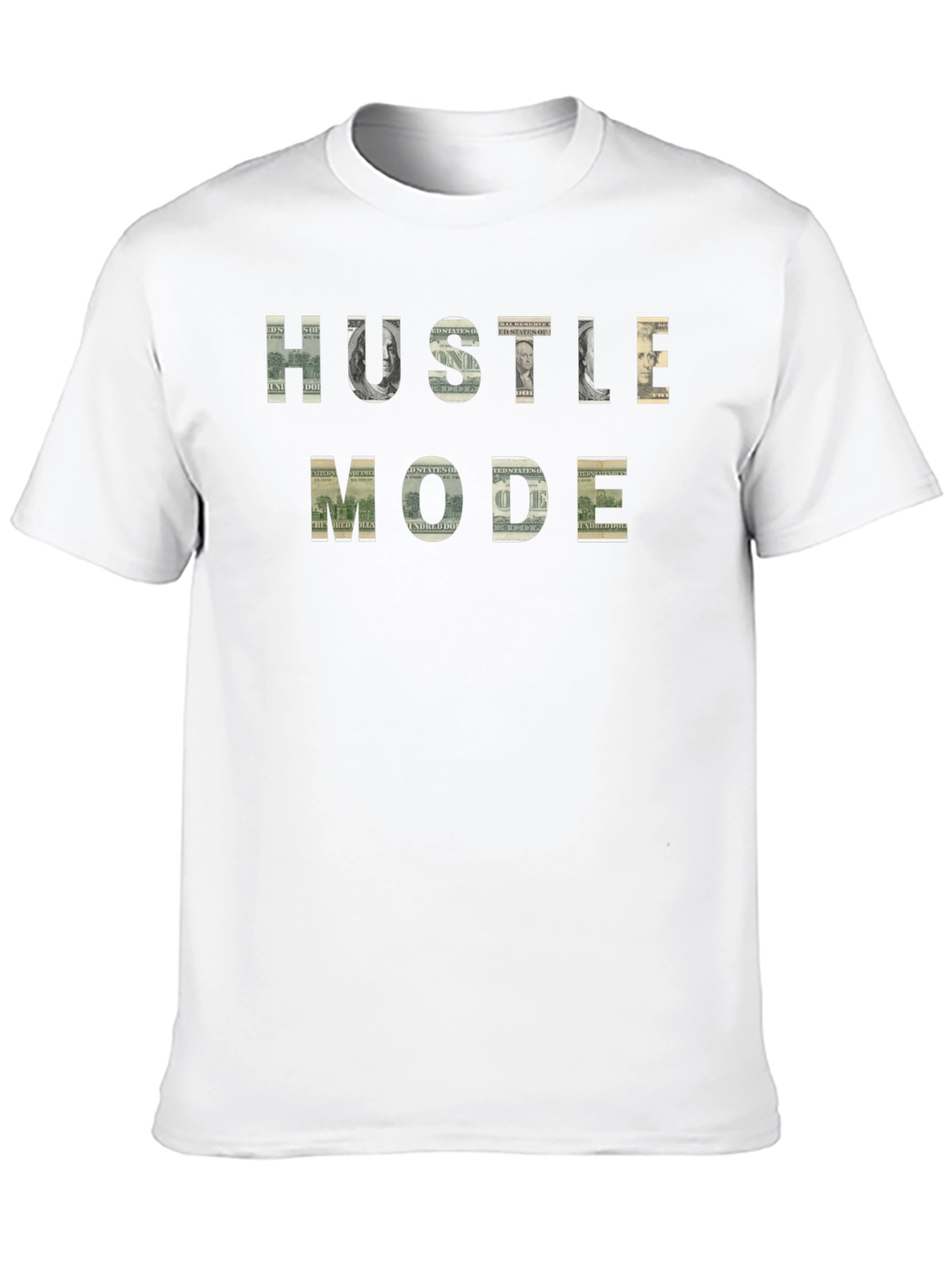 Hustle Mode Graphic Print Black Tee