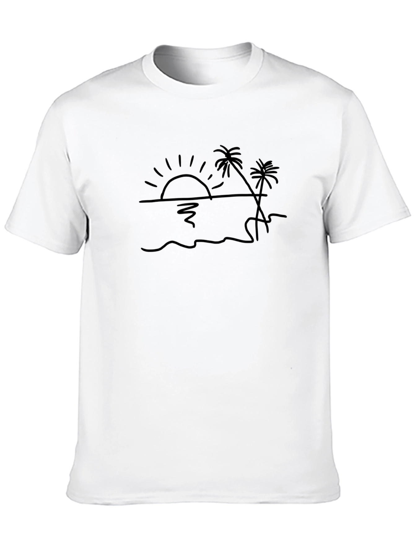 Sunset Beach Graphic Tee - Relaxed Fit
