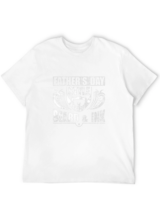 Fathers Day Beard & Ink Black T-Shirt