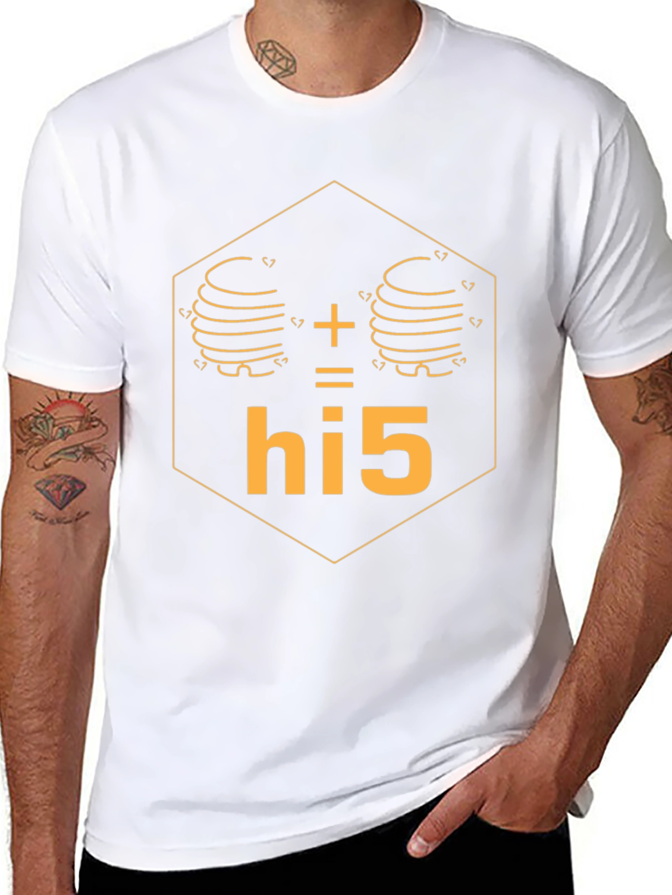 Funny Hi5 T-Shirt - Stack Overflow Programmer Humor
